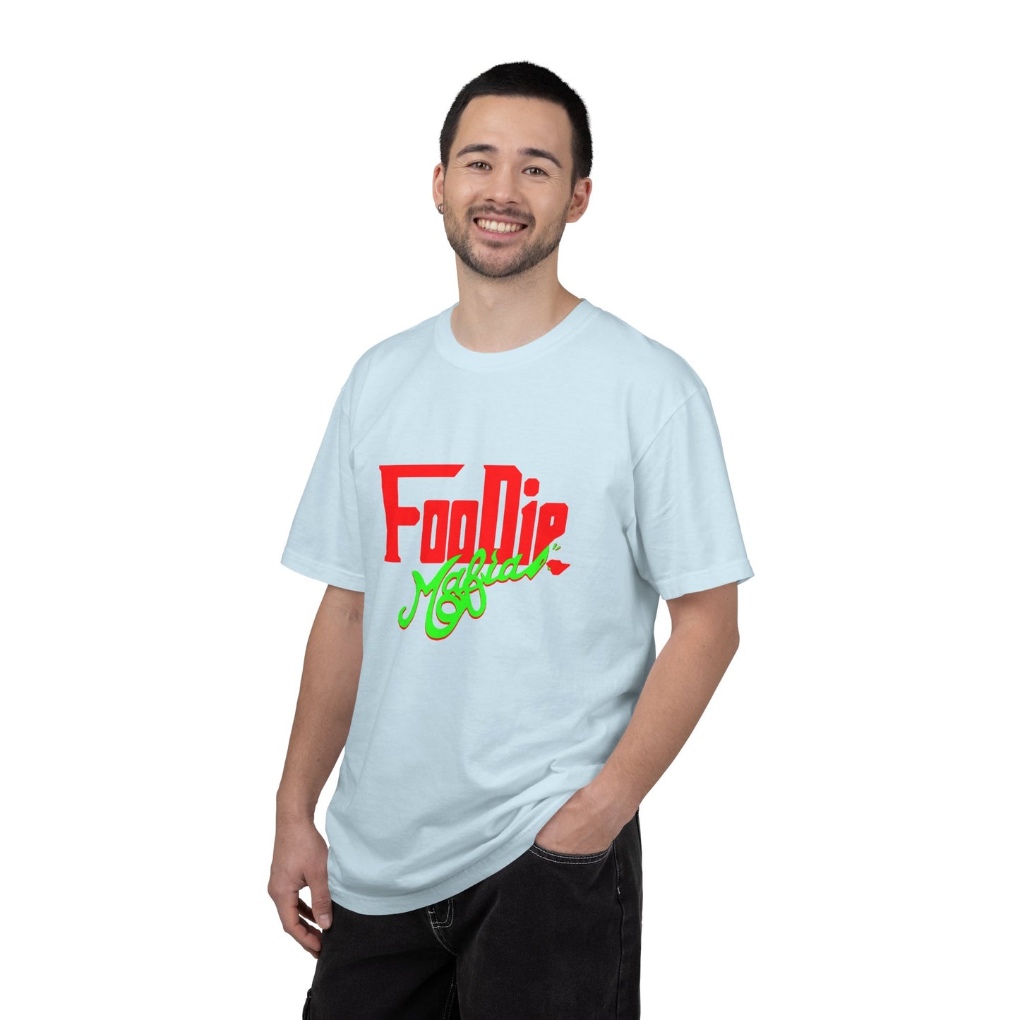 L.O.E.F Red Foodie Mafia Unisex Tee Shirt (Neon Green)