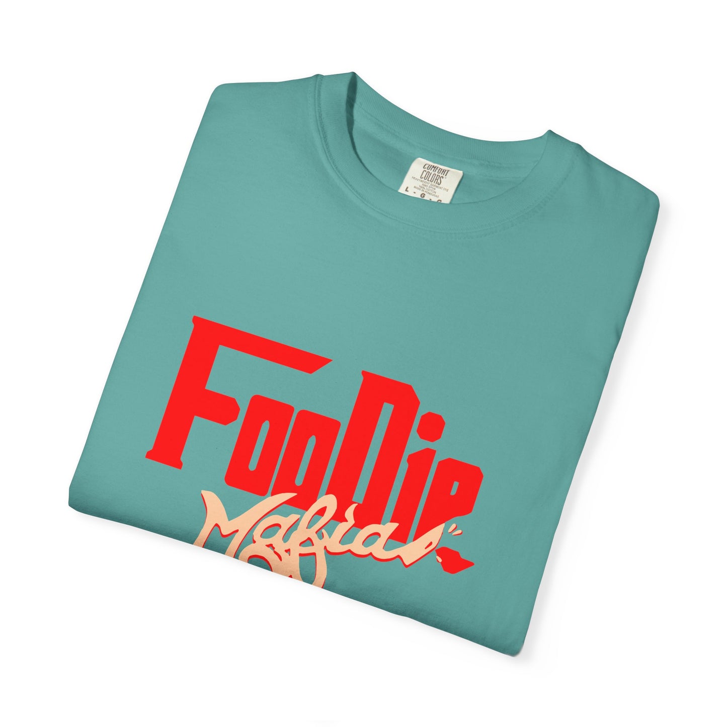L.O.E.F Red Foodie Mafia Unisex Tee Shirt (Peach)