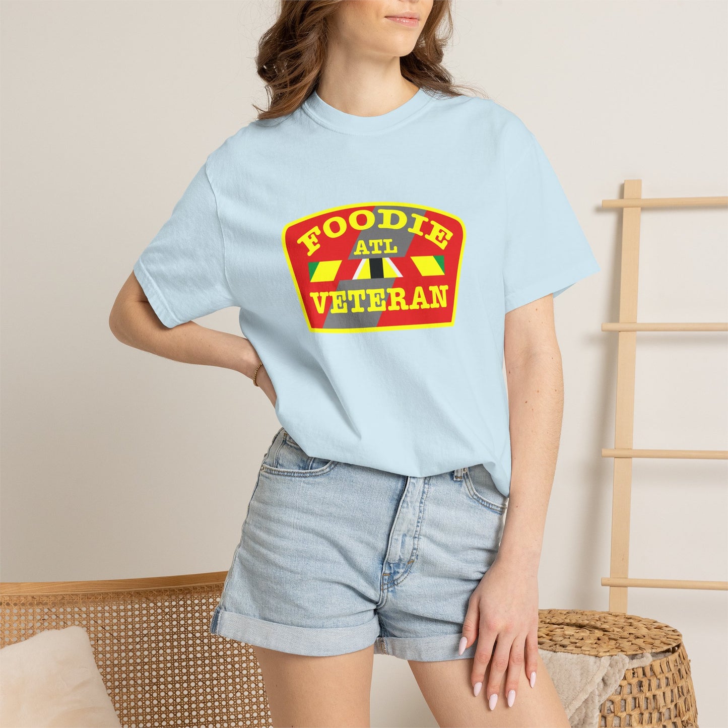 L.O.E.F Foodie Veteran ATL Unisex Tee Shirt (Yellow)
