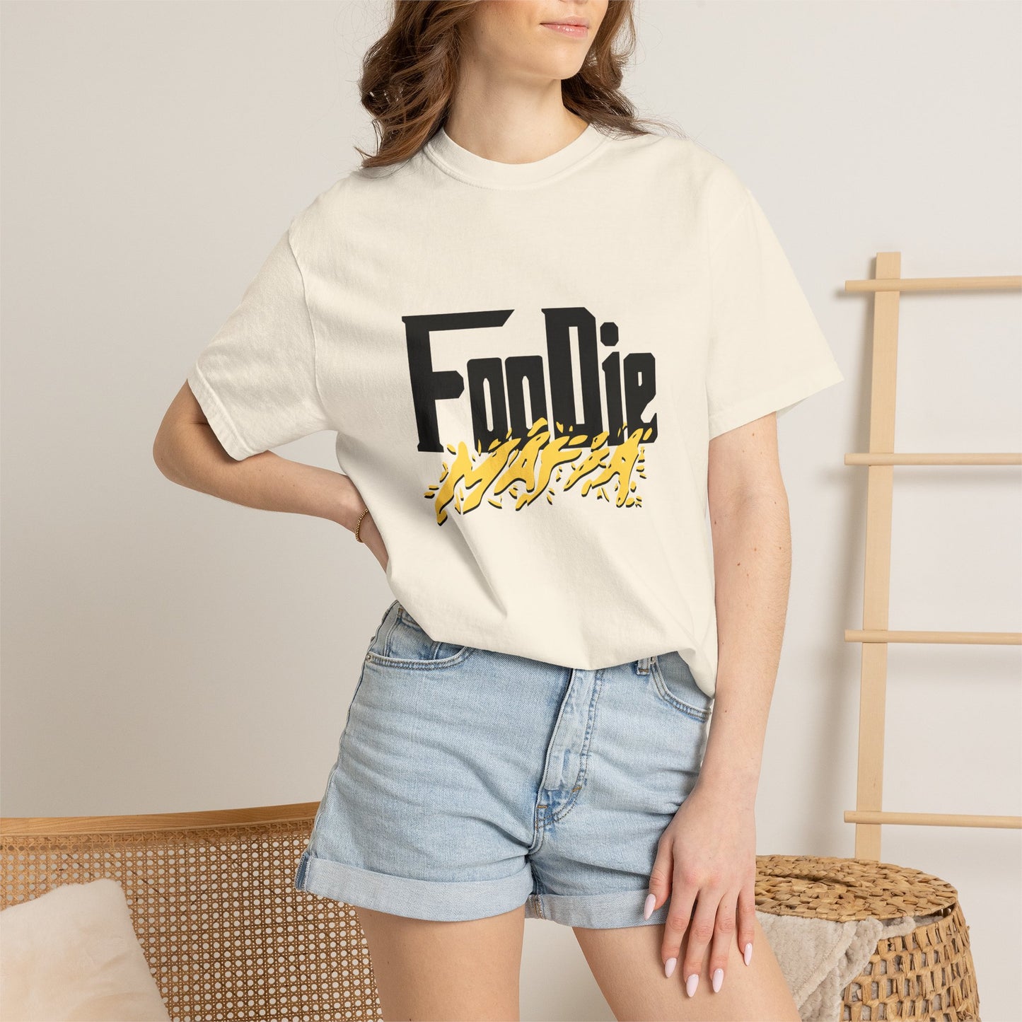 L.O.E.F Foodie Mafia Tee-Shirt (Mustard)