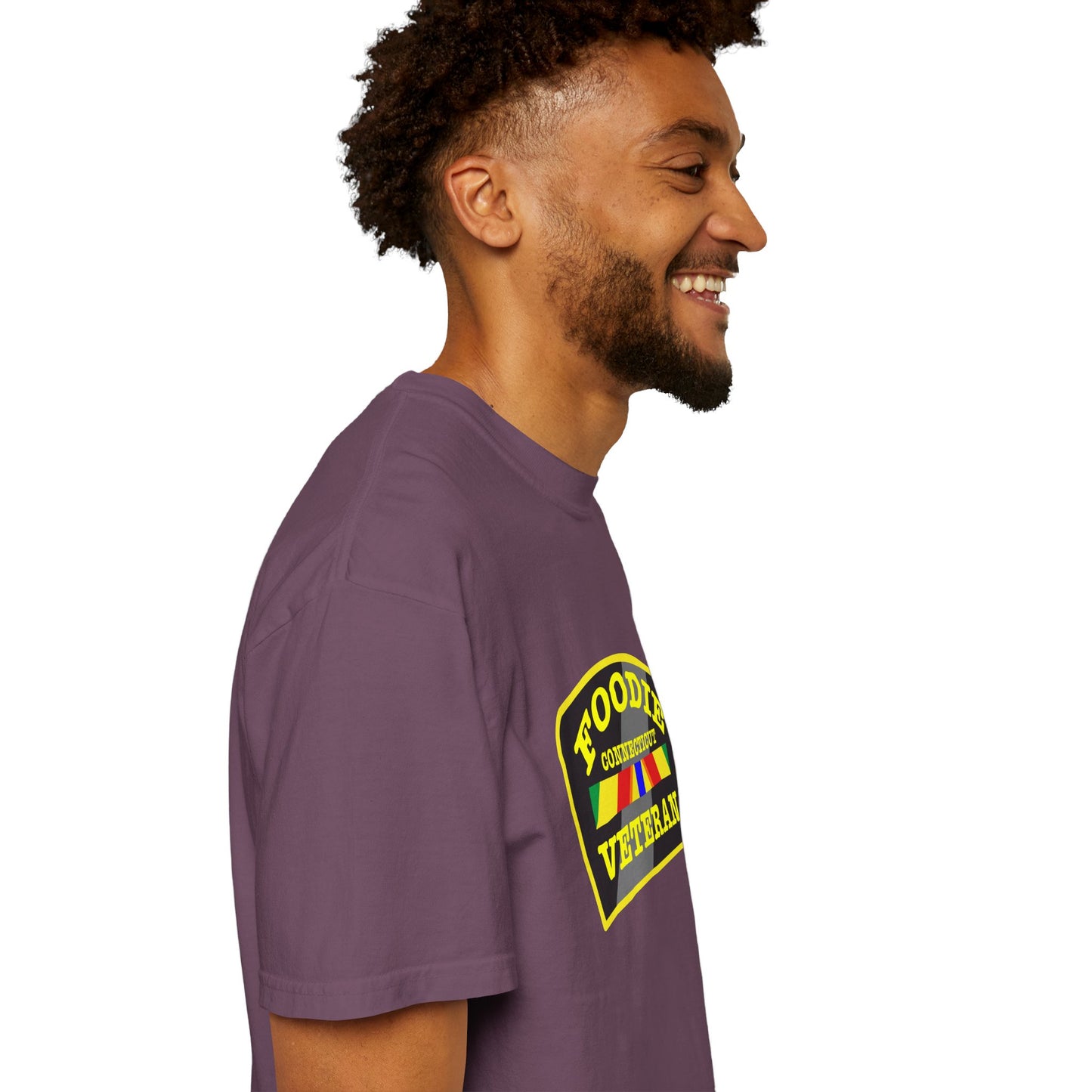 L.O.E.F Foodie Veteran CONNECTICUT Unisex Tee Shirt (Yellow)