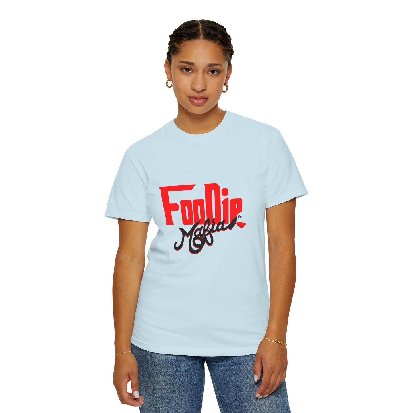 L.O.E.F Red Foodie Mafia Unisex Tee shirt (Black)