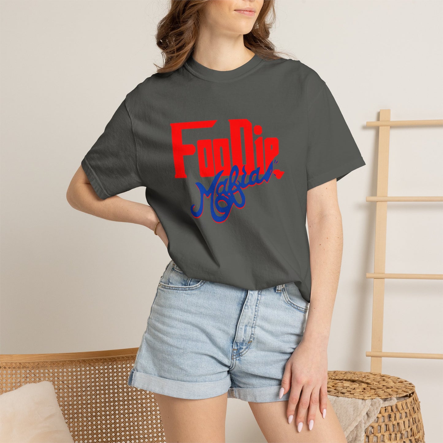 L.O.E.F Red Foodie Mafia Unisex Tee shirt (Cobalt Blue)