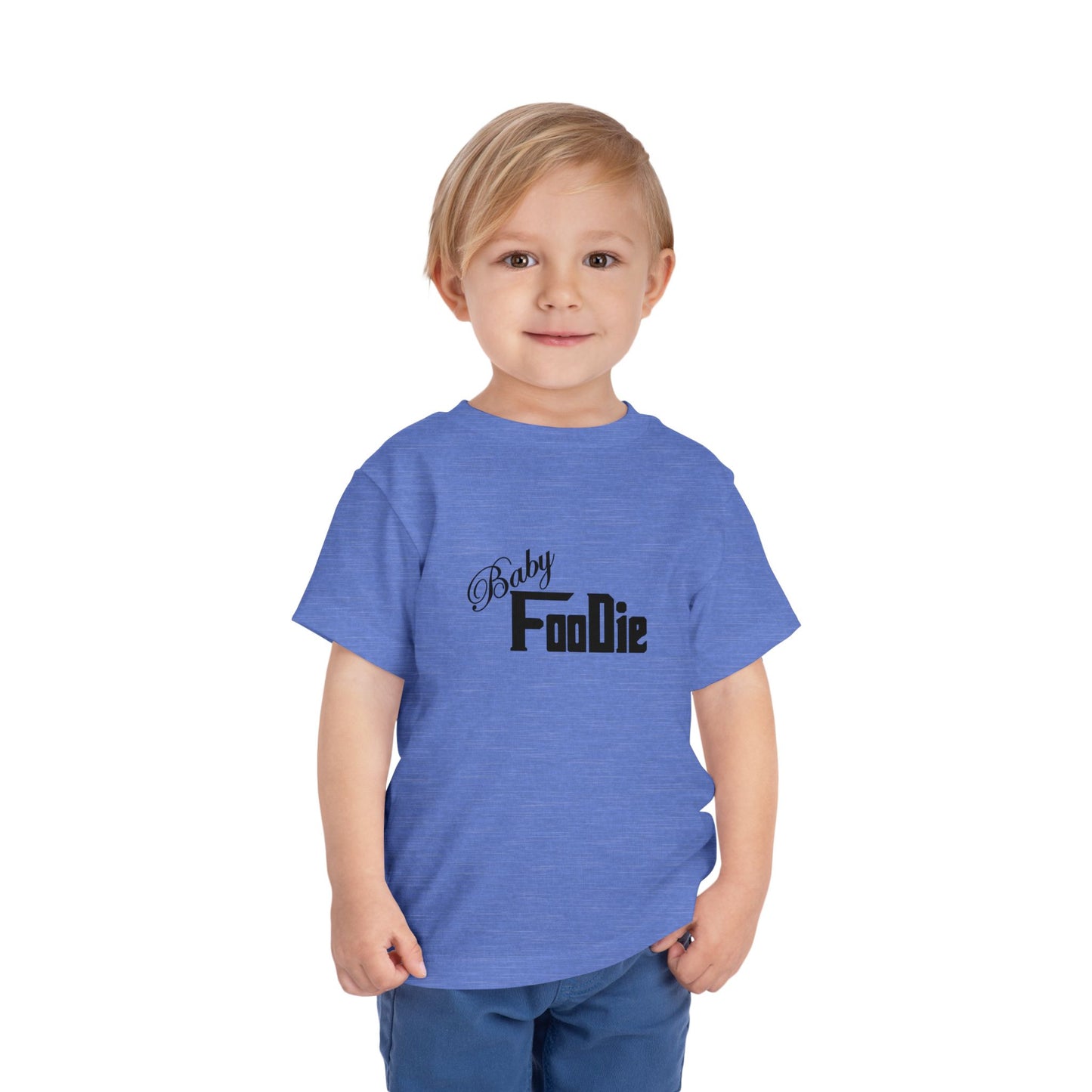 L.O.E.F Baby Foodie Toddler Short Sleeve Tee Shirt (Black)