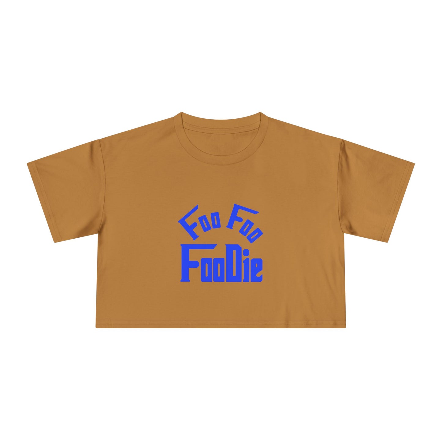 L.O.E.F FOO FOO FOODIE Women Crop Tee(Dark Blue)