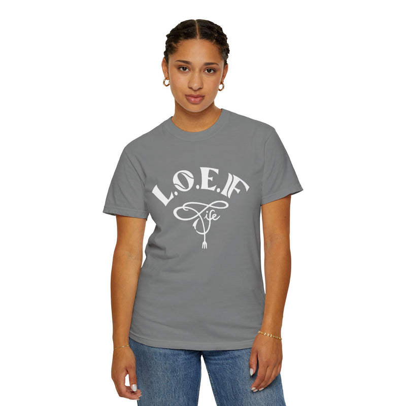 L.O.E.F Life Unisex Tee Shirt (White)