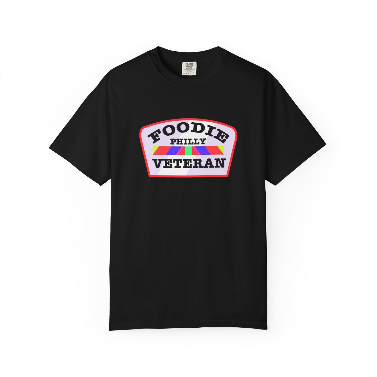 L.O.E.F Foodie Veteran PHILLY Unisex Tee Shirt (Soft Pink)