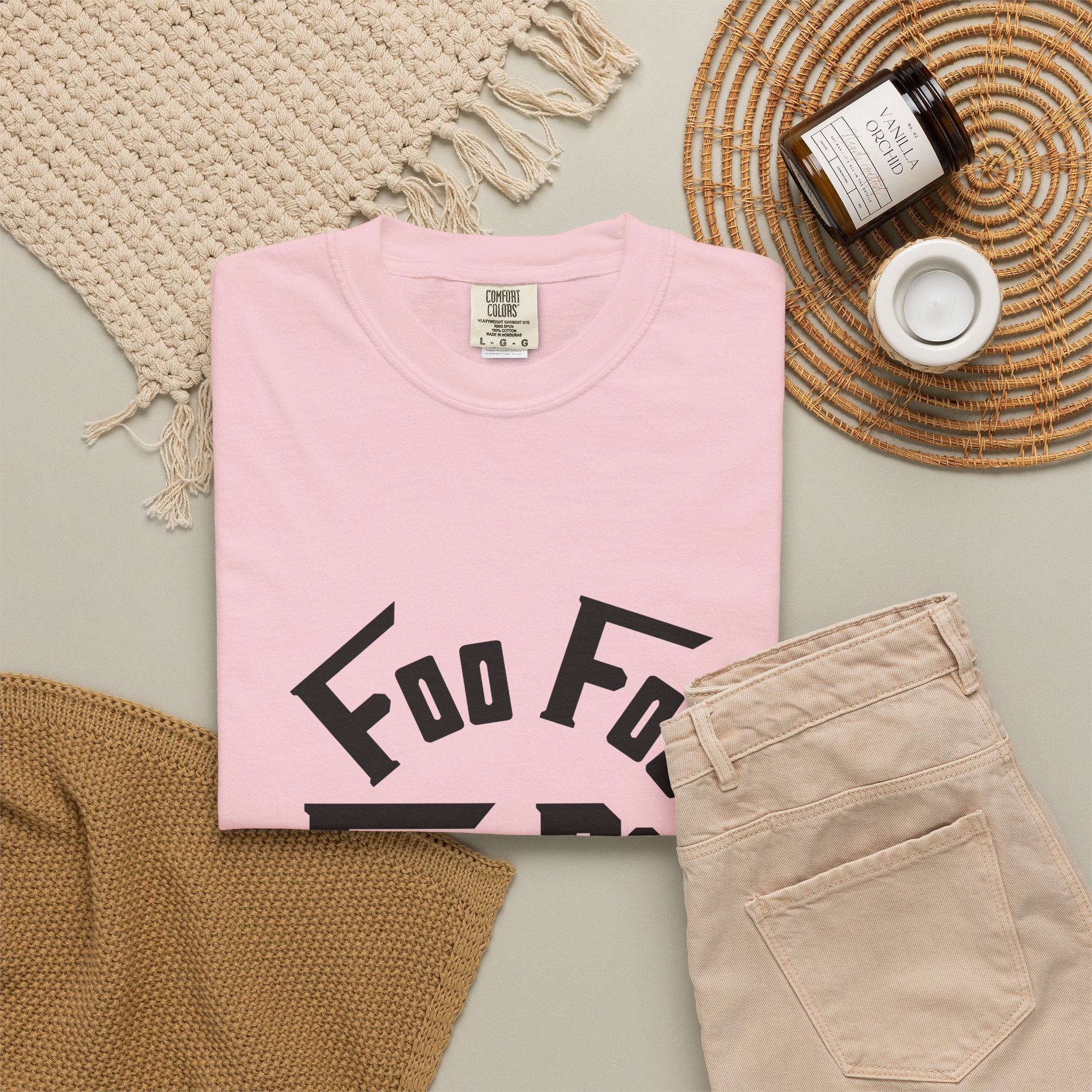 L.O.E.F FOO FOO FOODIE Unisex Tee shirt(Black)