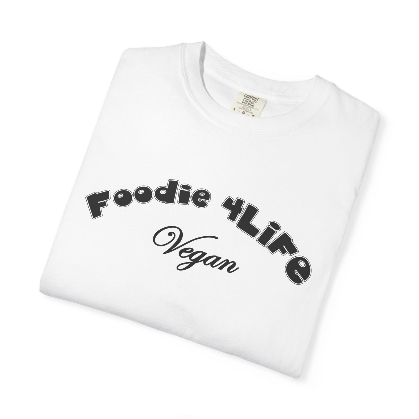 L.O.E.F Foodie 4Life Vegan Unisex Tee Shirt (Black)