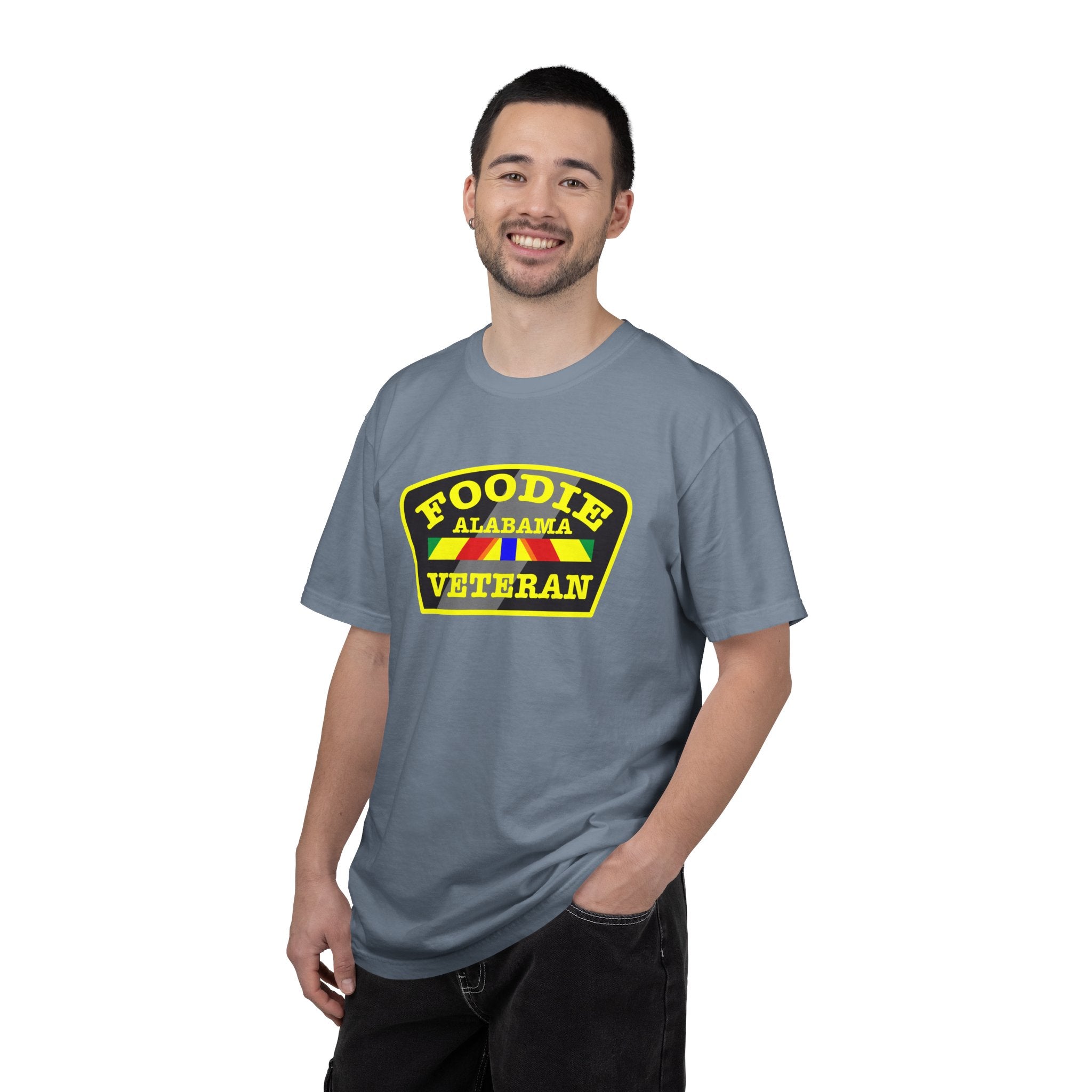 L.O.E.F Foodie Veteran ALABAMA Unisex Tee Shirt (Yellow)