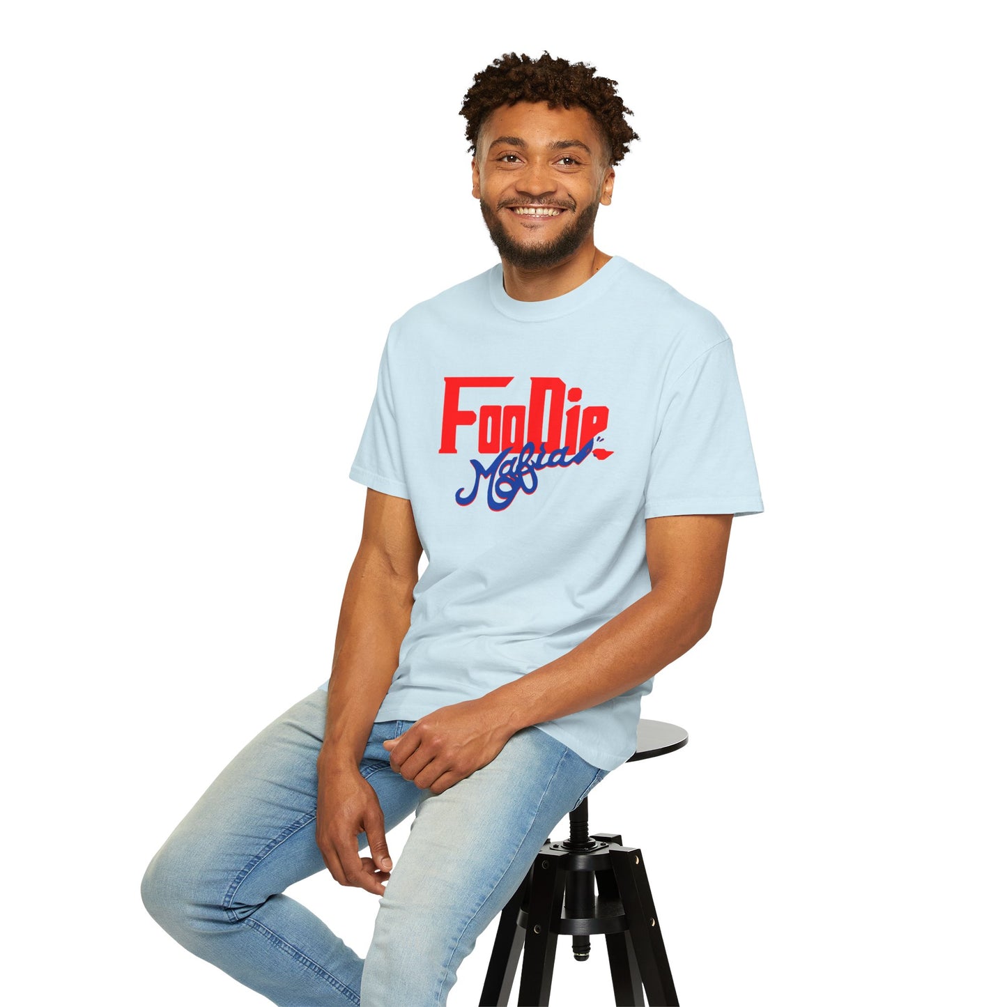 L.O.E.F Red Foodie Mafia Unisex Tee shirt (Cobalt Blue)