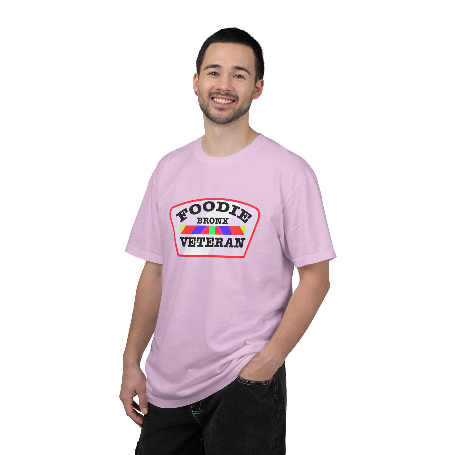 L.O.E.F Foodie Veteran Bronx Unisex Tee Shirt (Soft Pink)