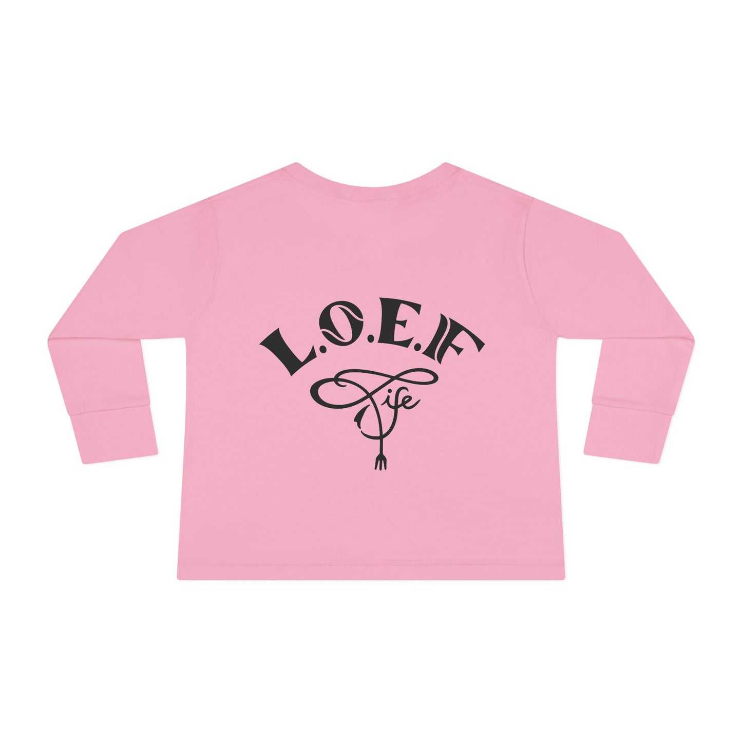 L.O.E.F Foodie 4Life Baby Long Sleeve Tee  (Violet)