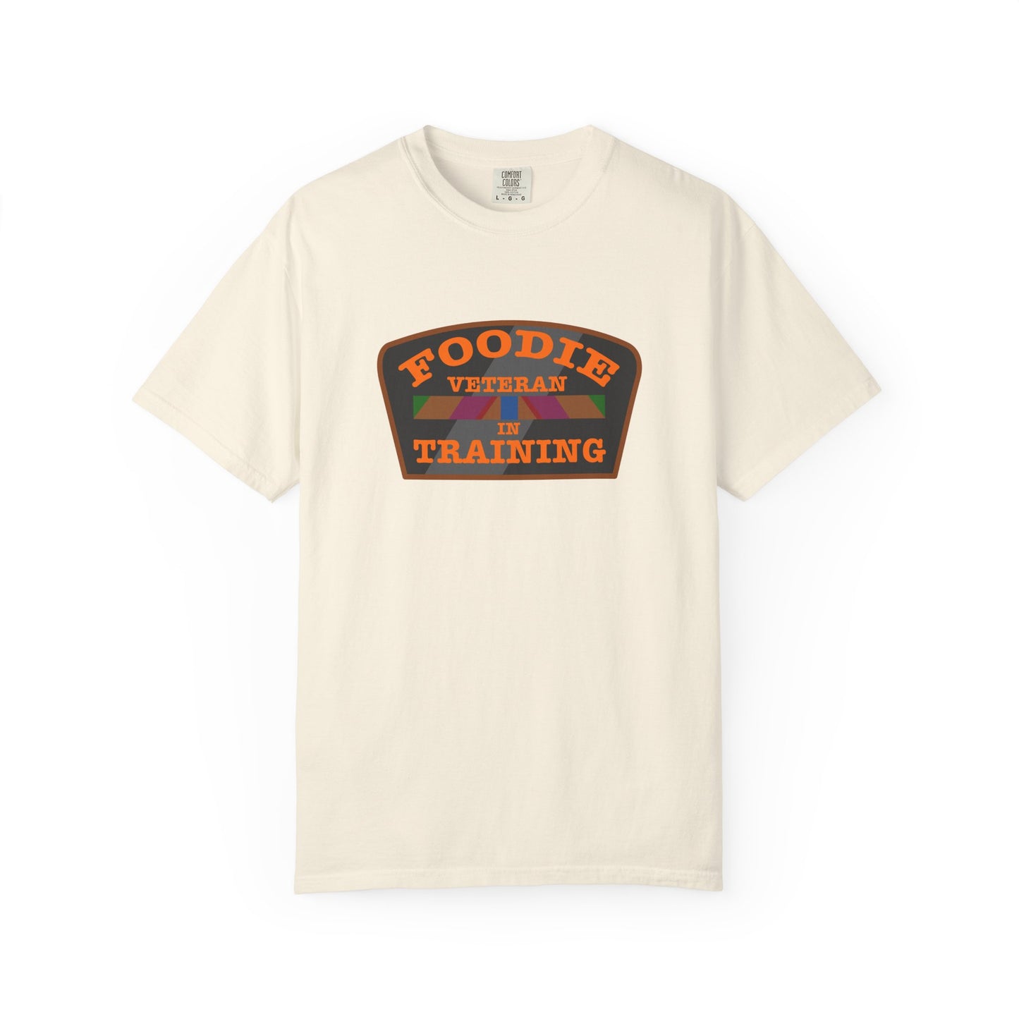 L.O.E.F Foodie Veteran IN TRAINING Unisex Tee Shirt (Orange)