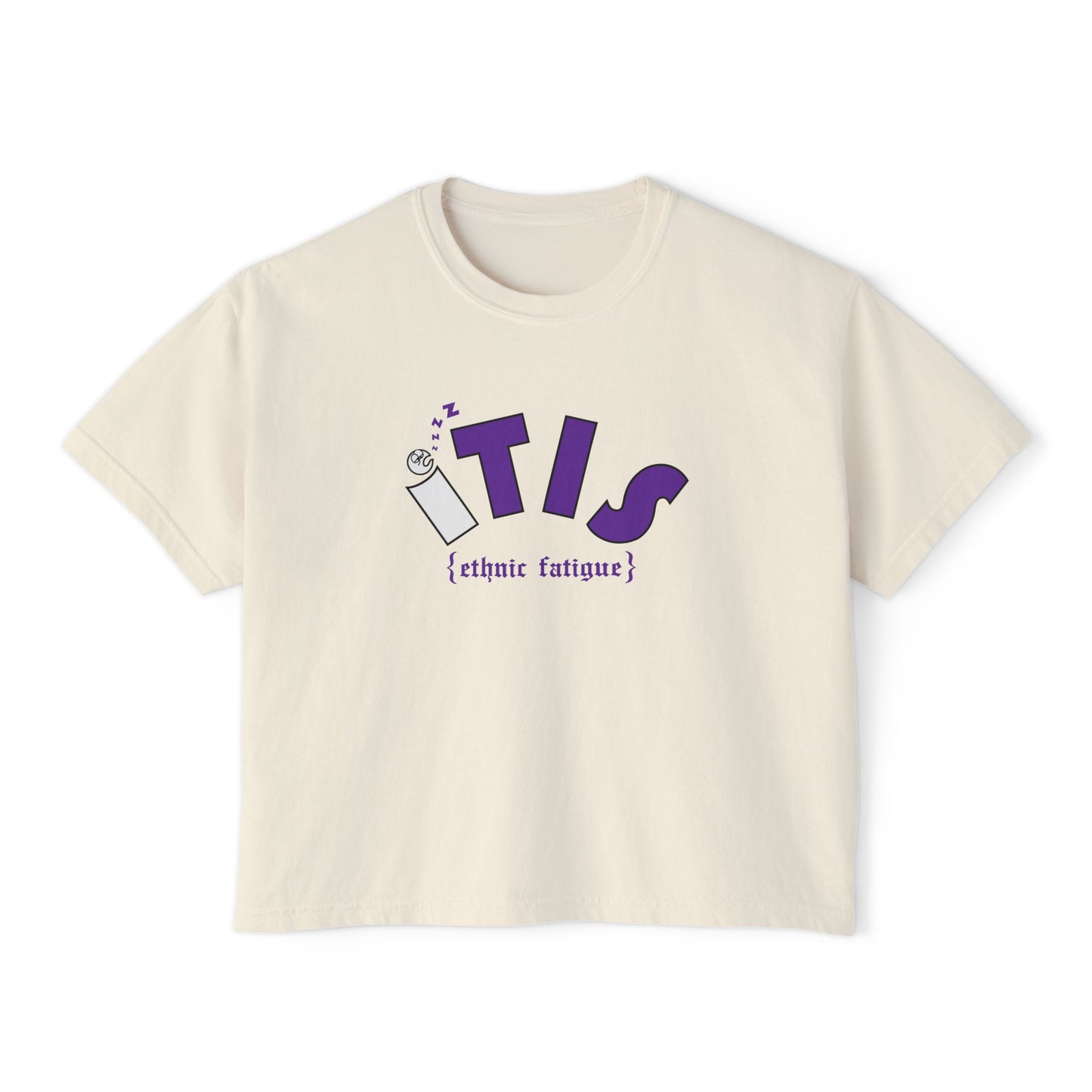 L.O.E.F ITIS Women Boxy Tee (Purple)
