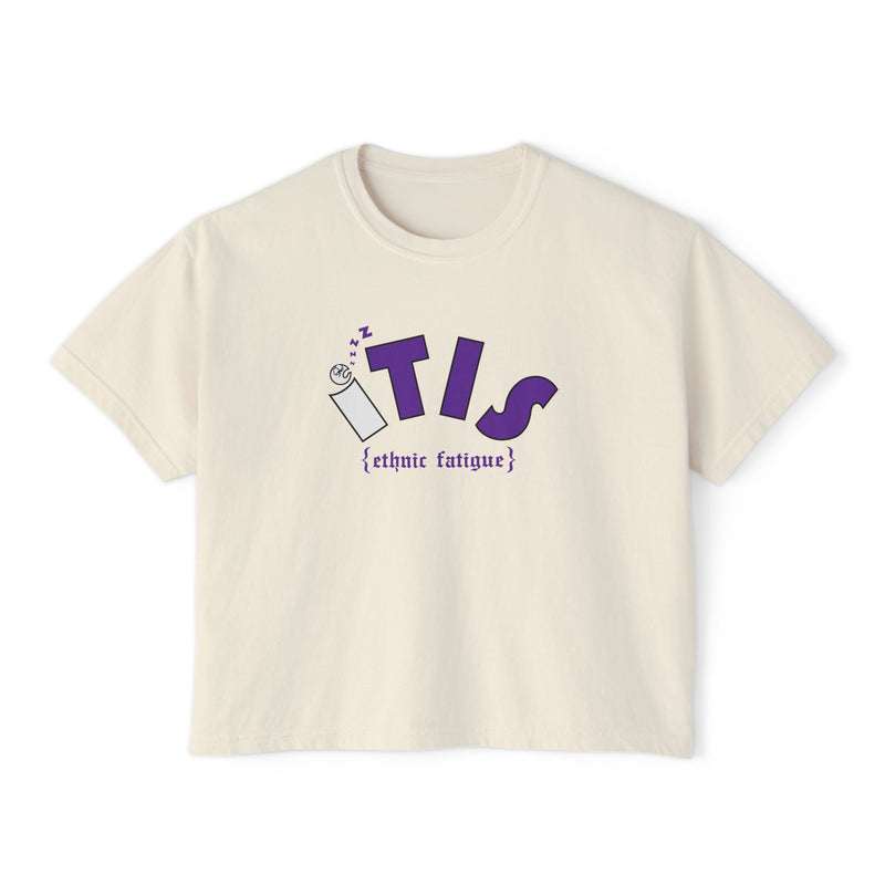 L.O.E.F ITIS Women Boxy Tee (Purple)