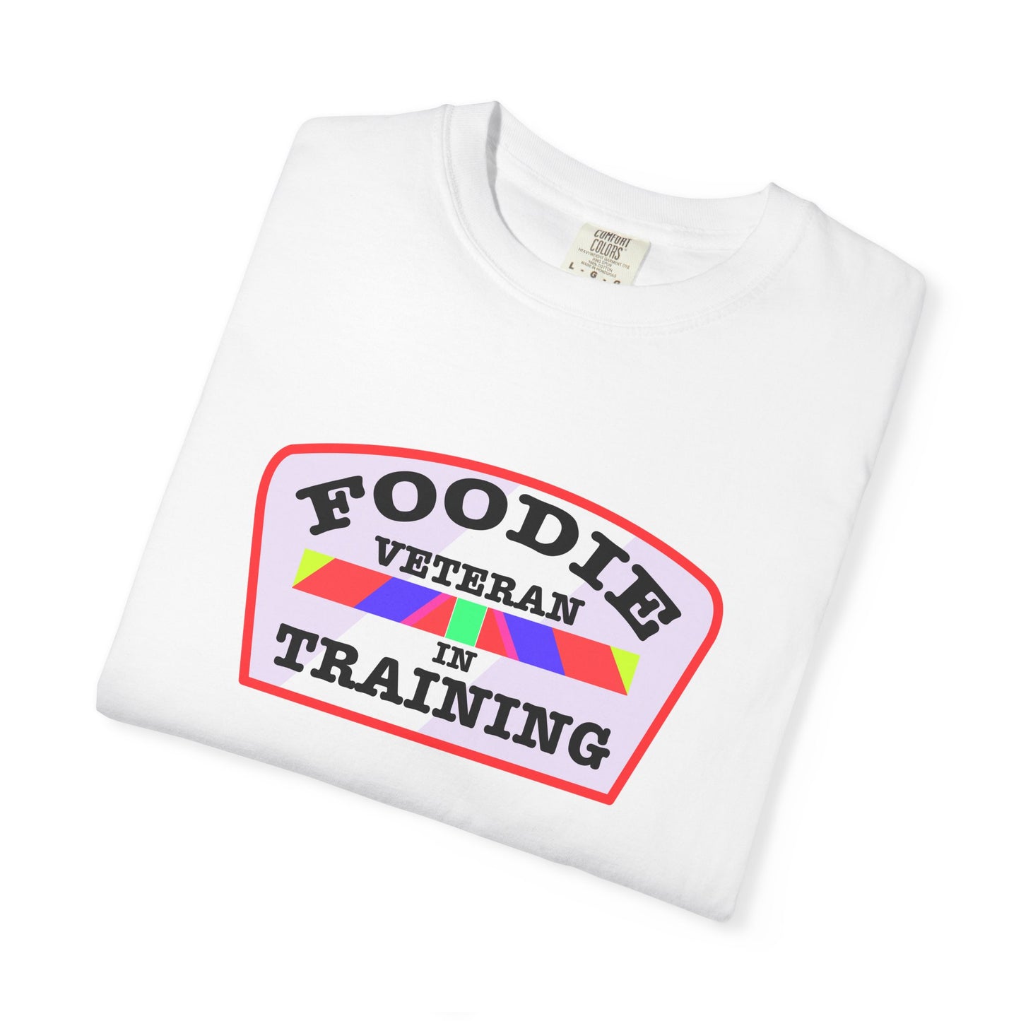 L.O.E.F Foodie Veteran IN TRAINING Unisex Tee Shirt (Soft Pink)