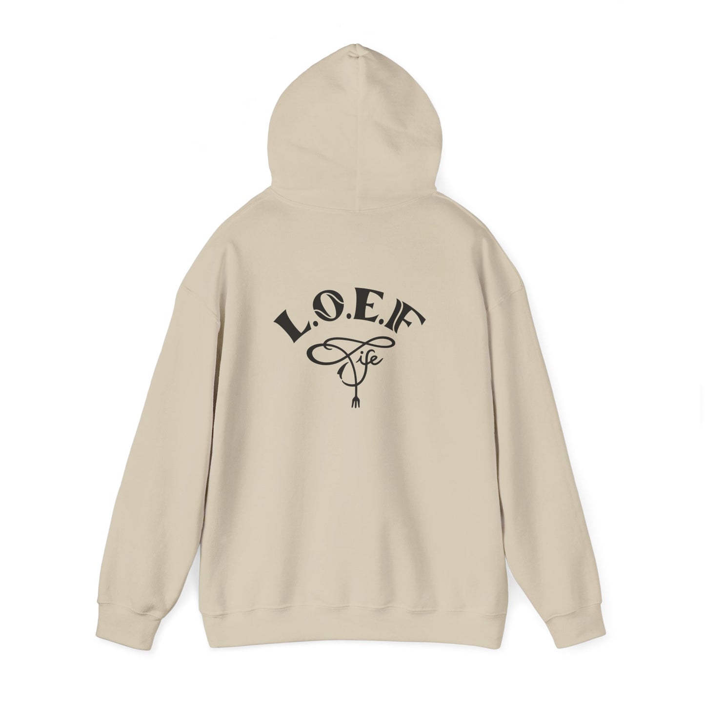 L.O.E.F Foodie 4Life Vegan Hoodie (Fuchsia)