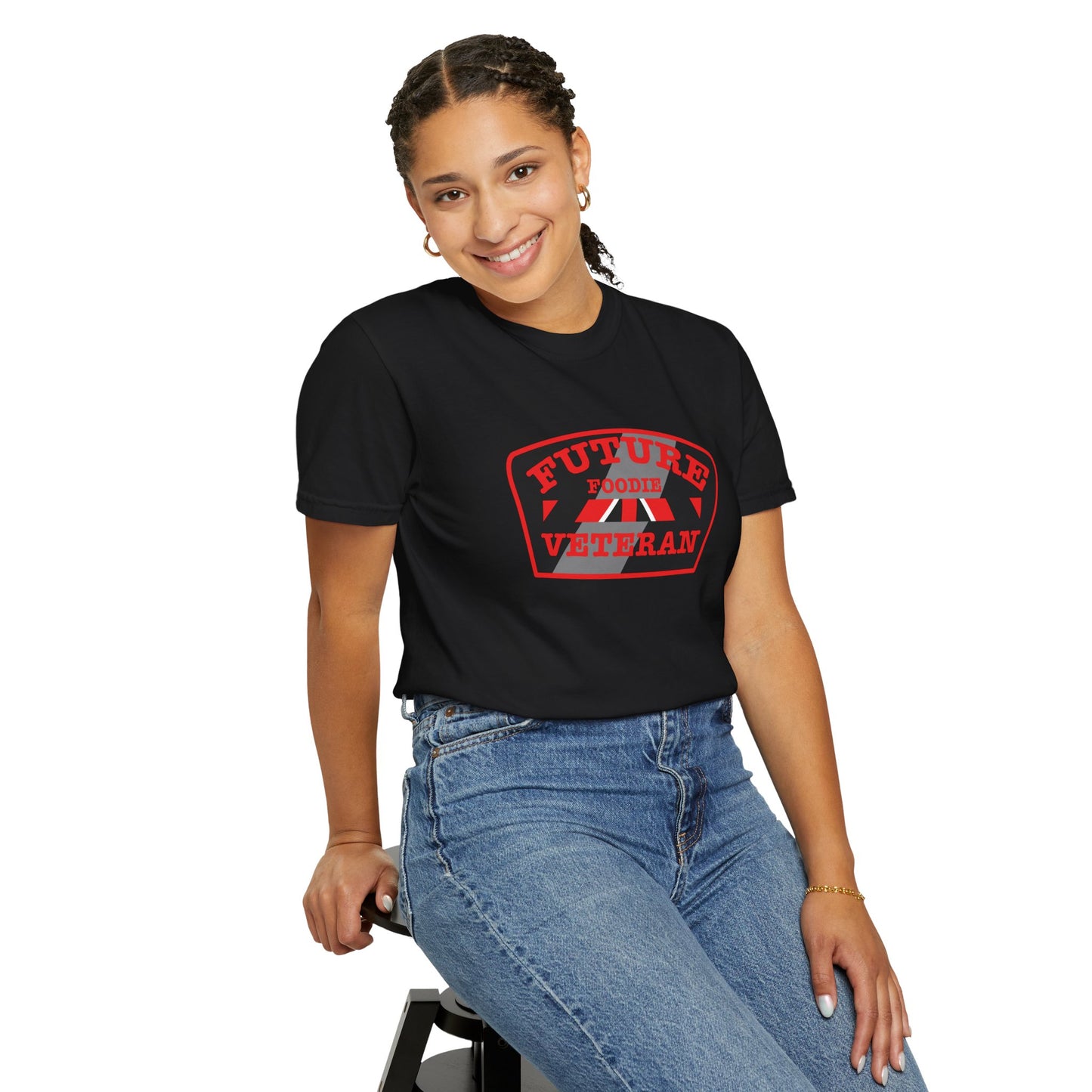 L.O.E.F Future Foodie Veteran Unisex Tee Shirt (Red)