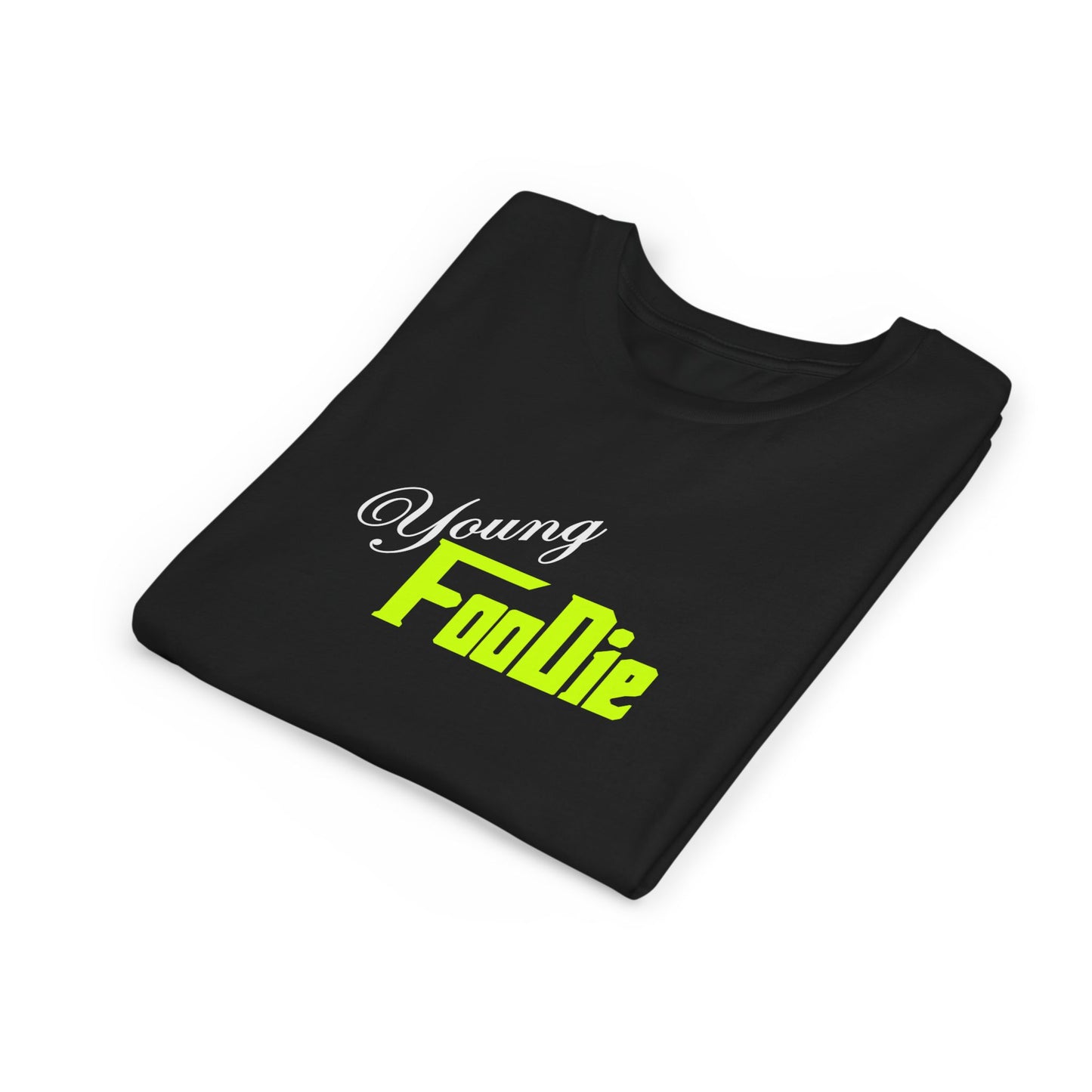 L.O.E.F White Young Foodie Short Sleeve Tee (Neon Yellow)