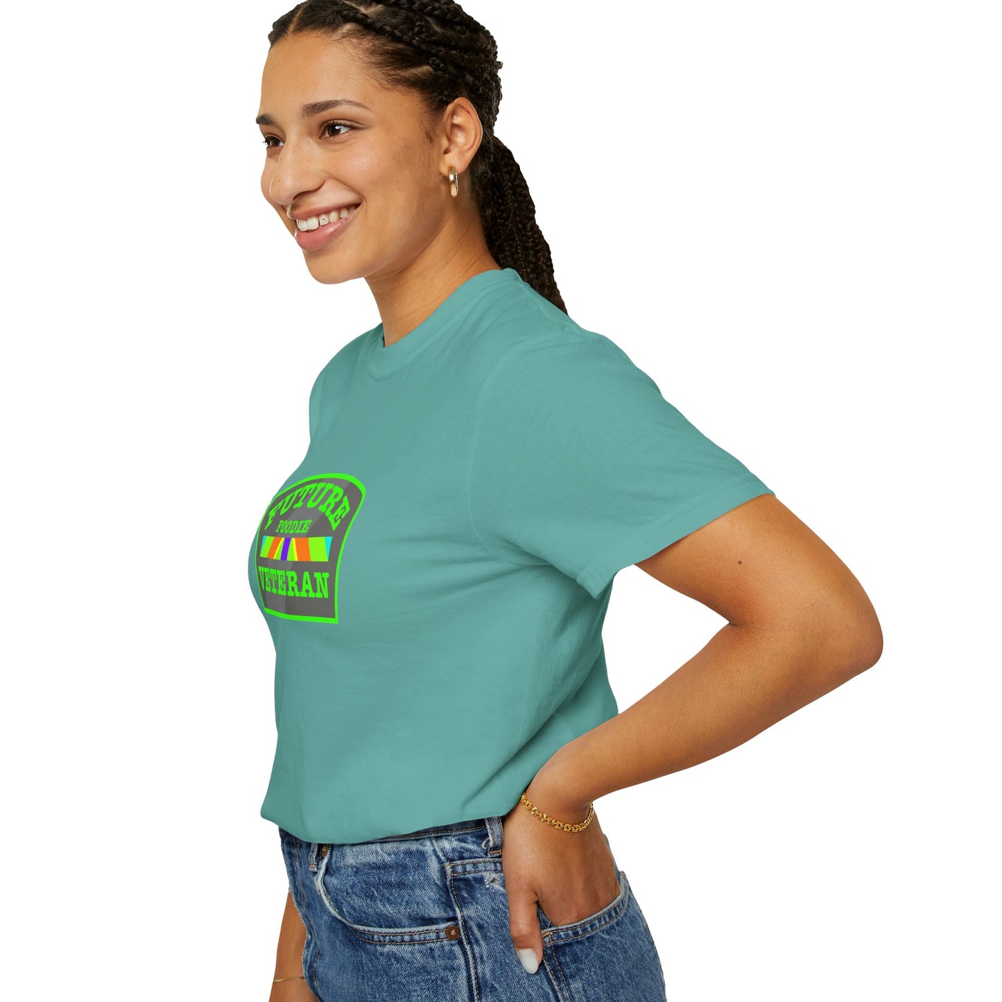 L.O.E.F Future Foodie Veteran Tee Shirt  (Neon Green)