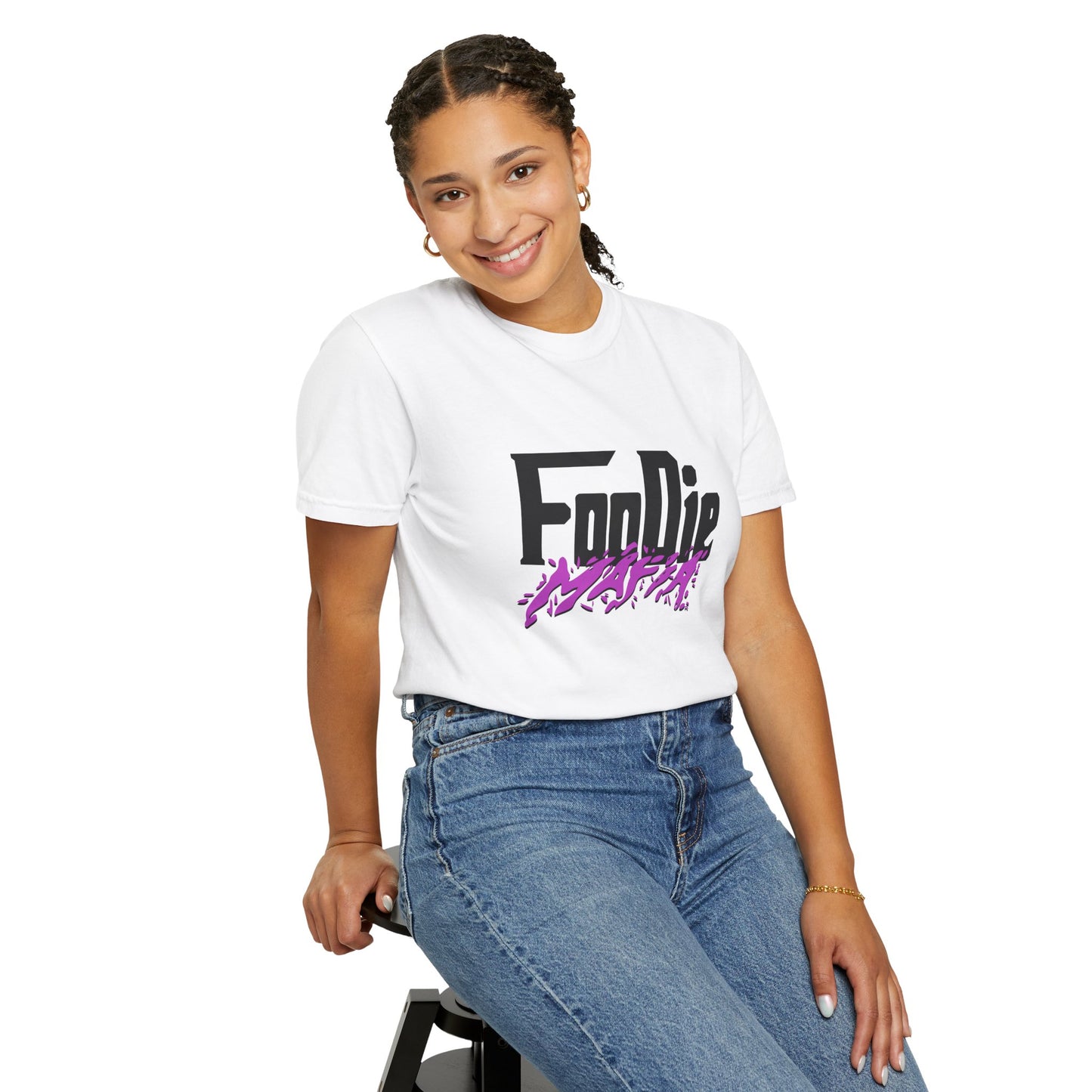 L.O.E.F Foodie Mafia Unisex Tee Shirt (Bright Purple)