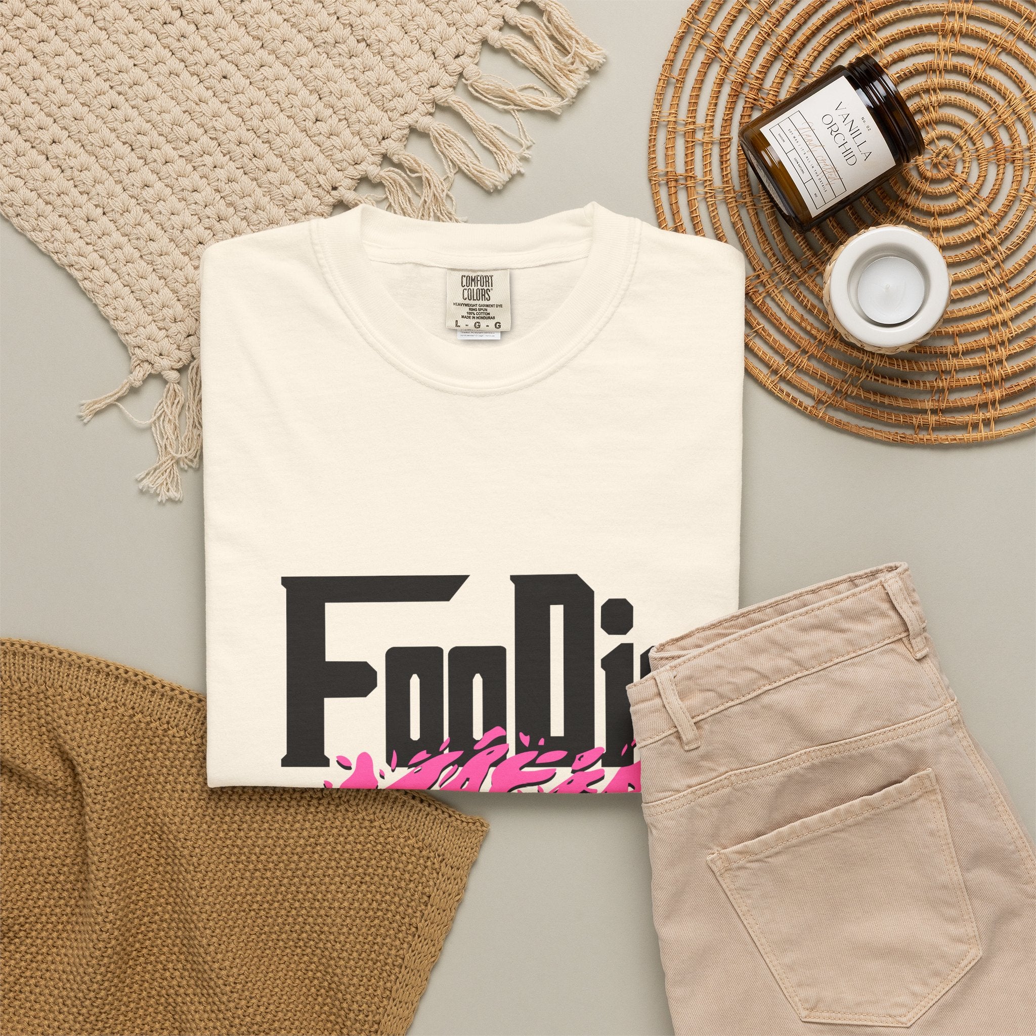 L.O.E.F Foodie Mafia Tee Shirt (Hot Pink)