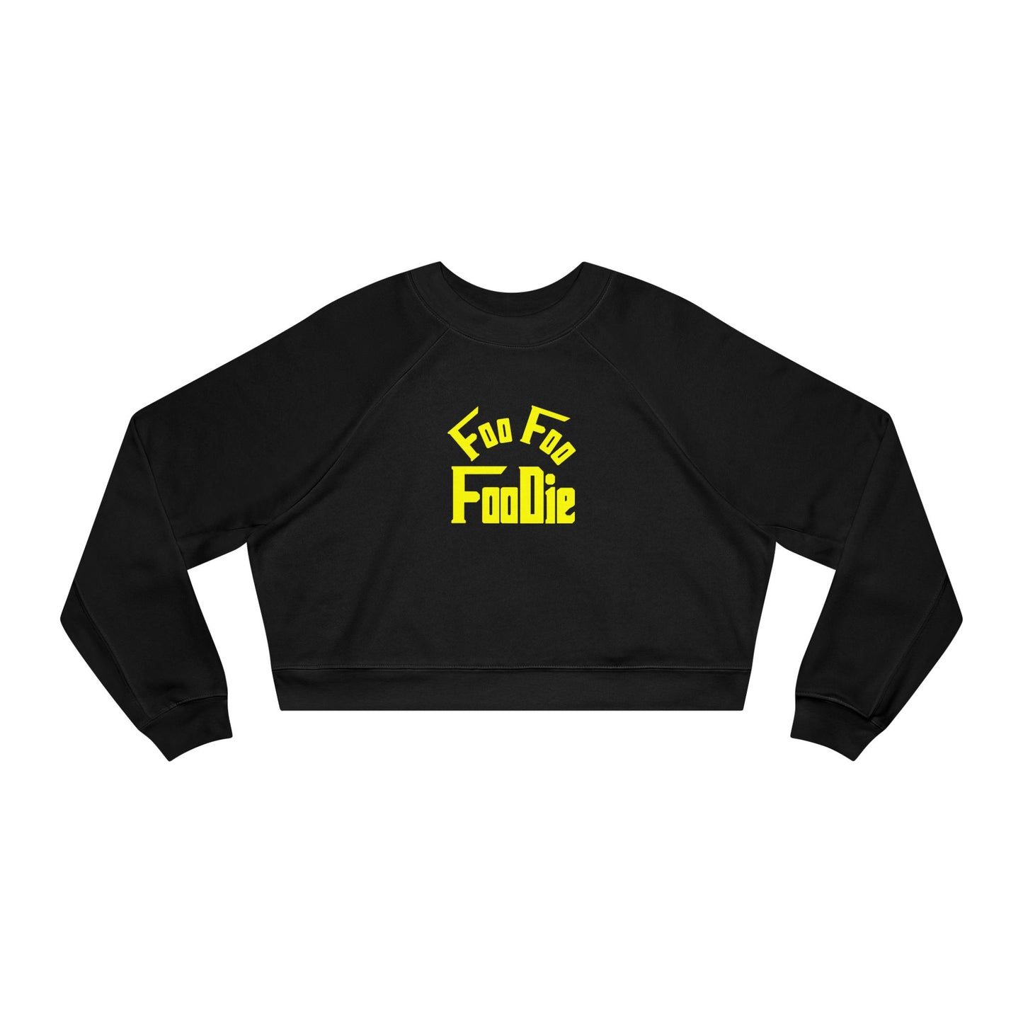 L.O.E.F Women's Cropped Pullover (Bright Yellow)