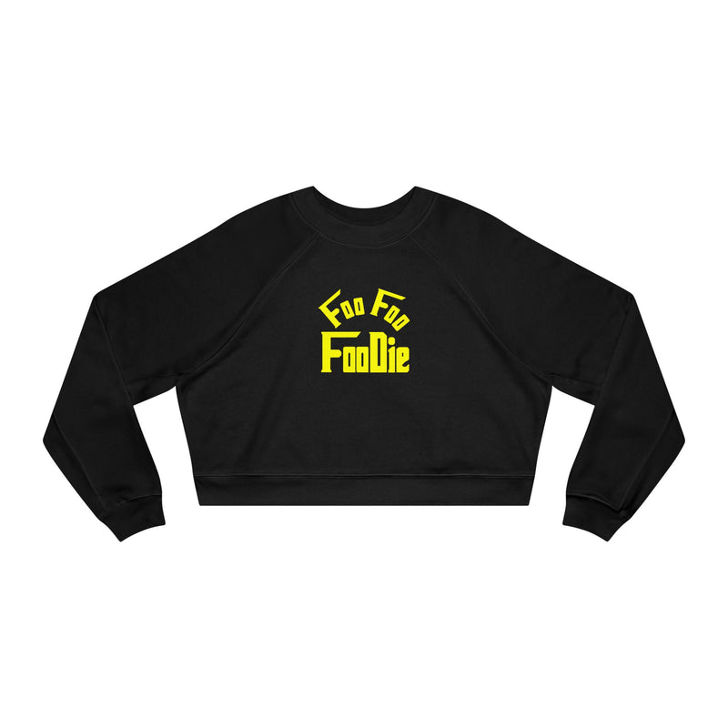 L.O.E.F Women's Cropped Pullover (Bright Yellow)