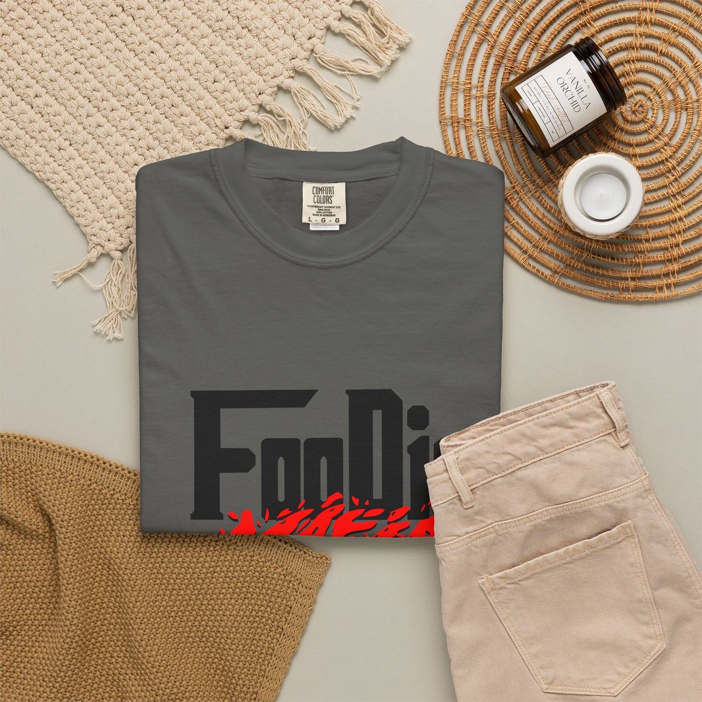 L.O.E.F Foodie Mafia Unisex Tee Shirt (Red)