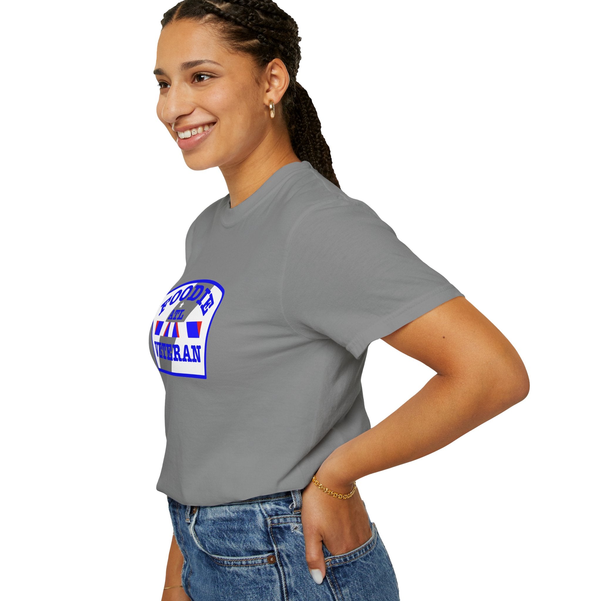 L.O.E.F Foodie Veteran ATL Unisex Tee Shirt (Blue)