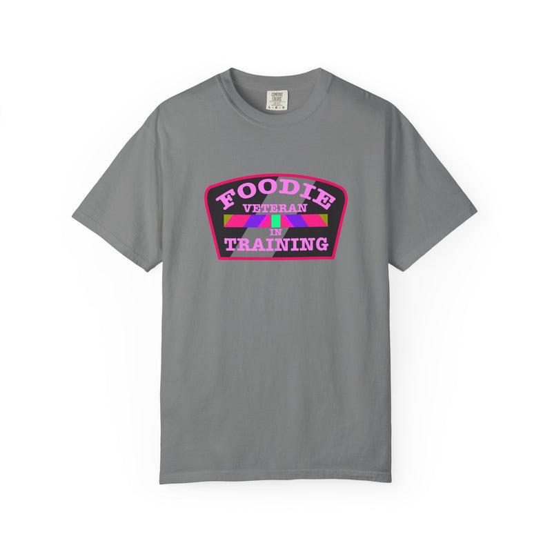 L.O.E.F Foodie Veteran IN TRAINING Unisex Tee Shirt (Pink)