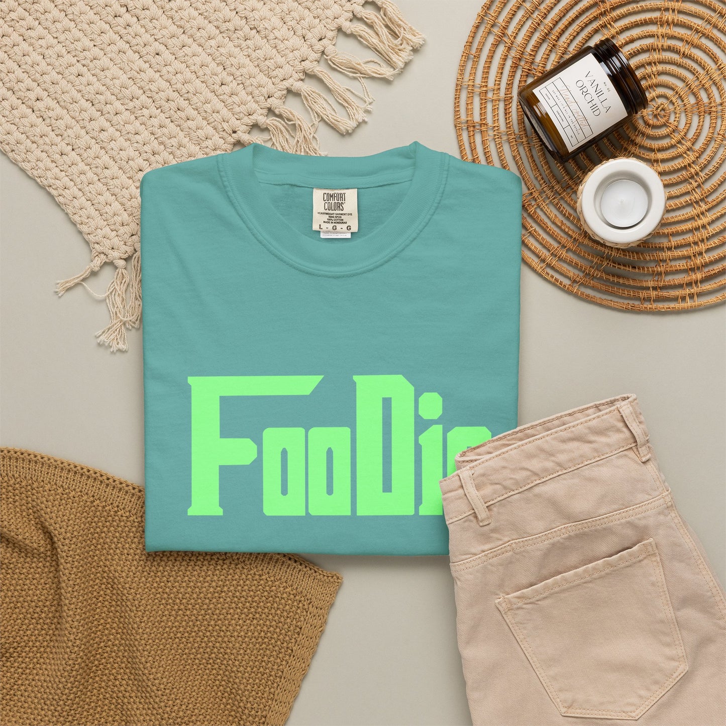 L.O.E.F Foodie Unisex Tee Shirt (Mint Green)
