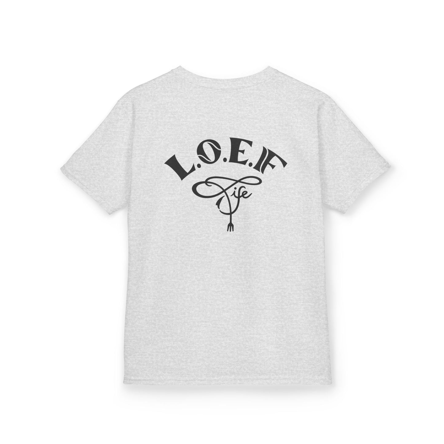 L.O.E.F Foodie 4Life Young Tee Shirt  (Black)