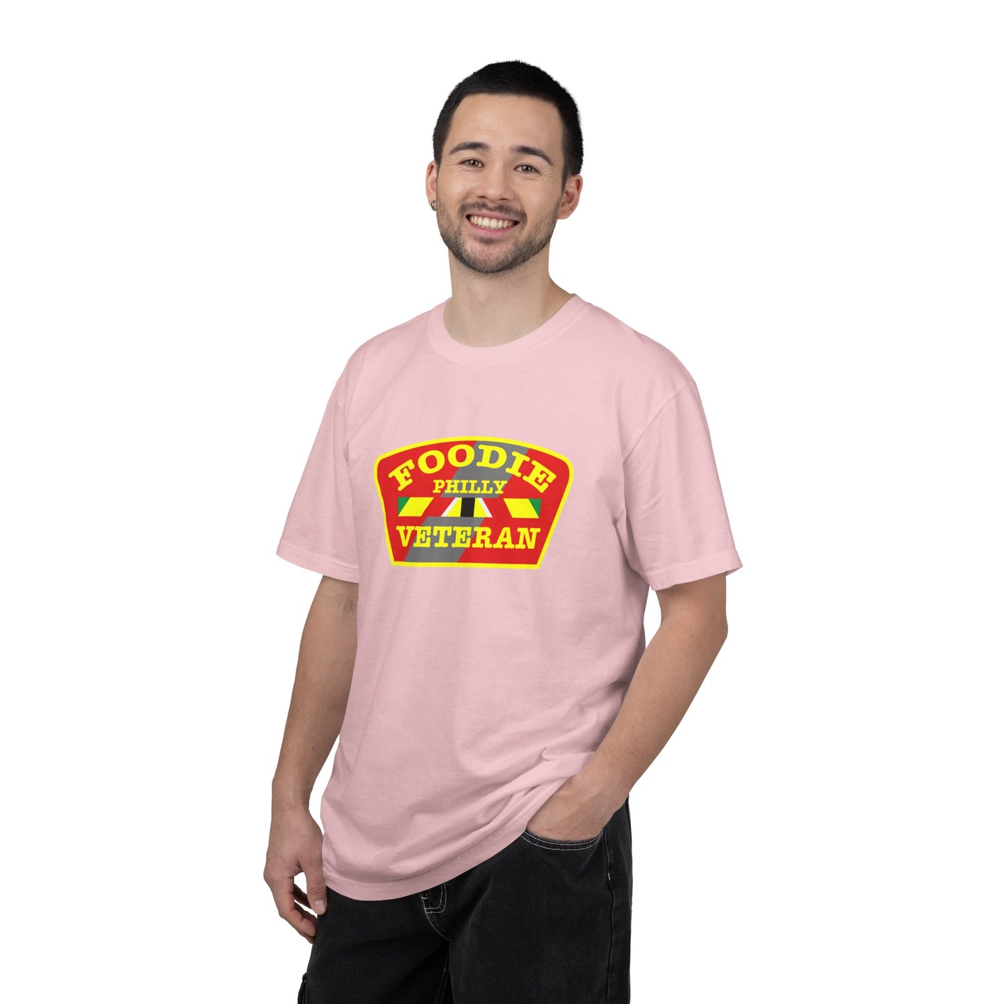 L.O.E.F Foodie Veteran PHILLY Unisex Tee Shirt (Yellow)