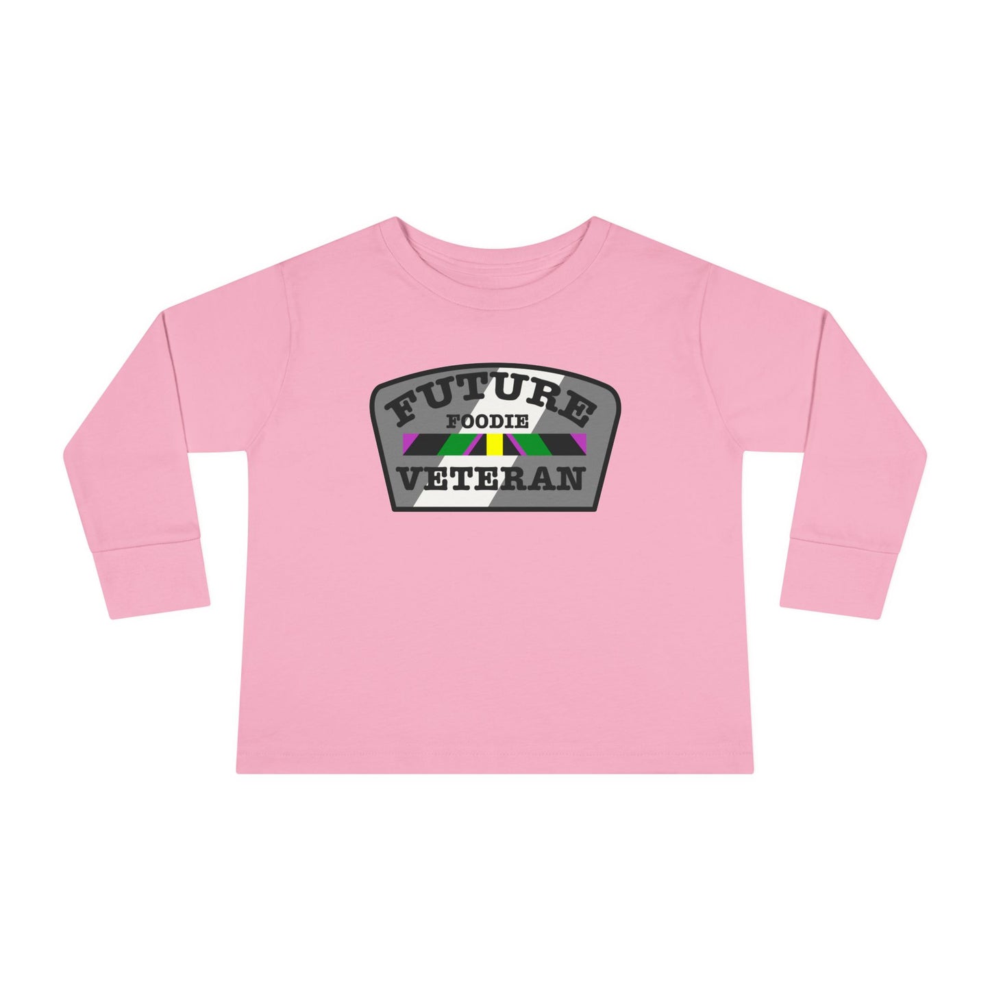 L.O.E.F Future Foodie Veteran Toddler Long Sleeve Tee (Gray)