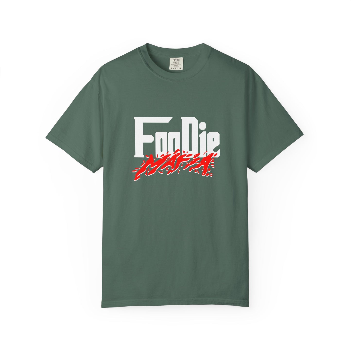 L.O.E.F White Foodie Mafia Unisex Tee shirt (Candy Apple Red)