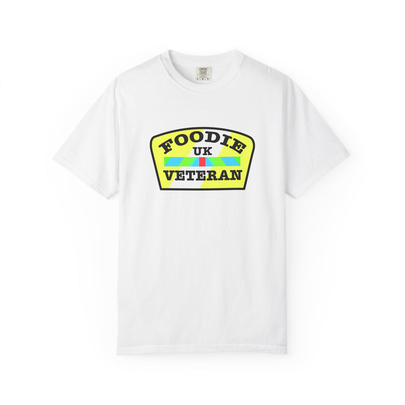 L.O.E.F Foodie Veteran UK Unisex Tee Shirt (Yellow and Black)