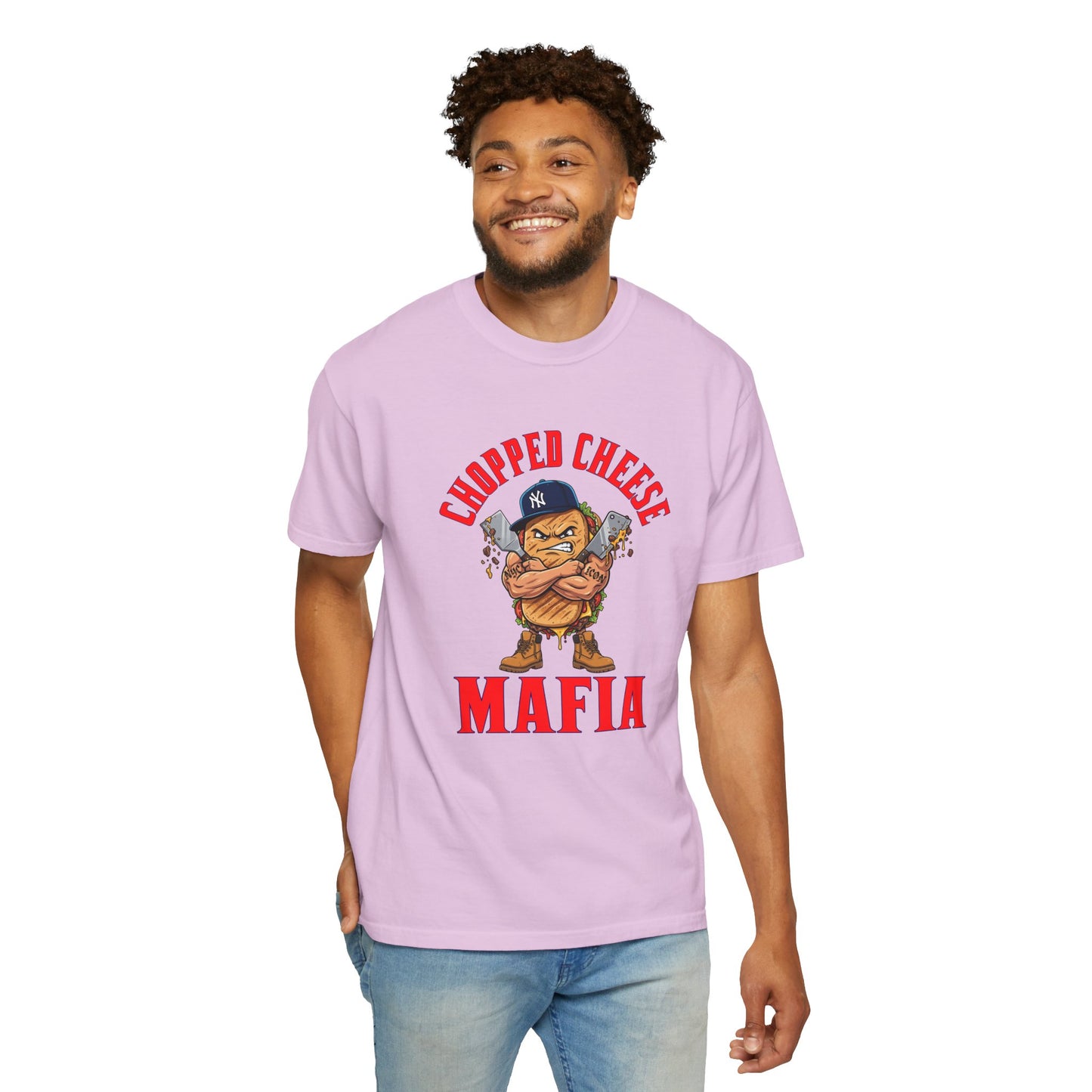 L.O.E.F Mafia Chopped Cheese Unisex Tee Shirt (Red)