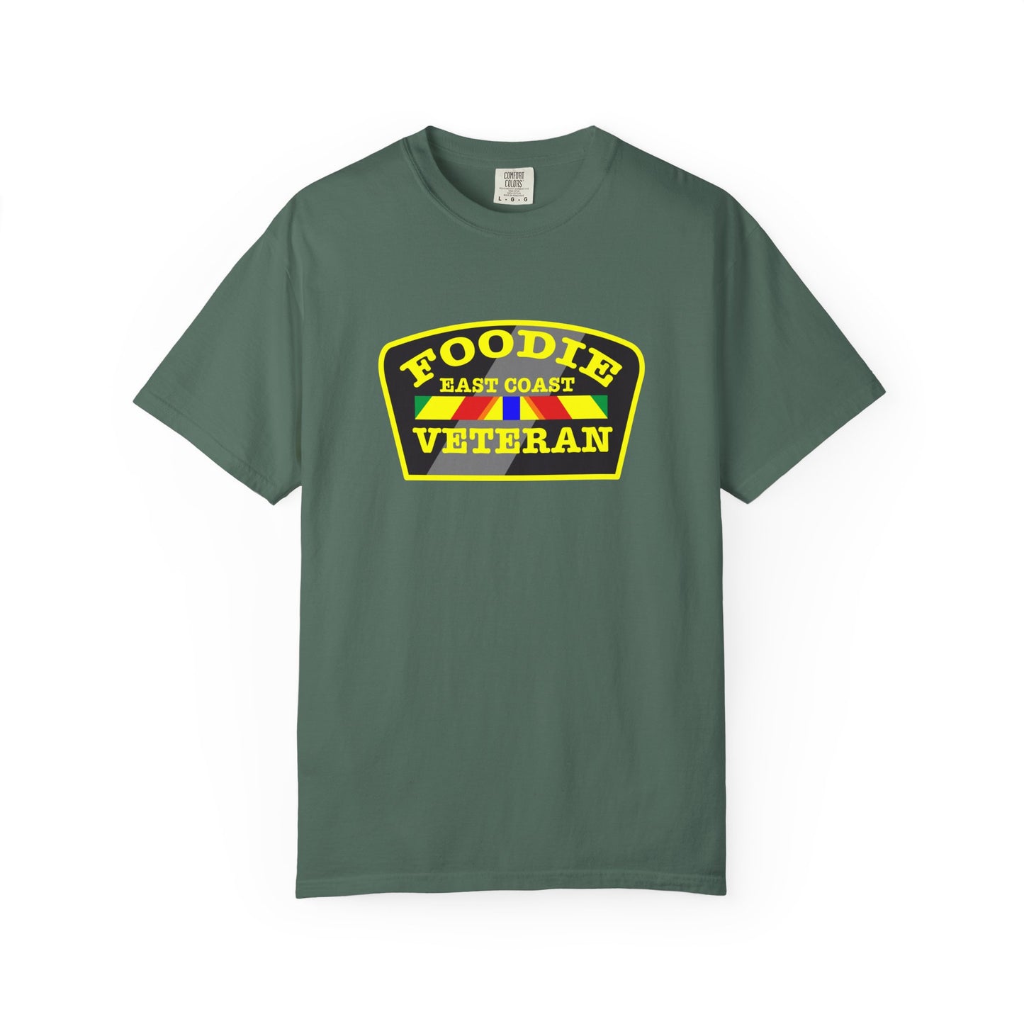 L.O.E.F Foodie Veteran EAST COAST Unisex Tee Shirt (Yellow)