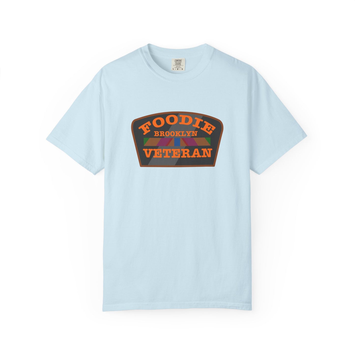 L.O.E.F Foodie Veteran BROOKLYN Unisex Tee Shirt (Orange)