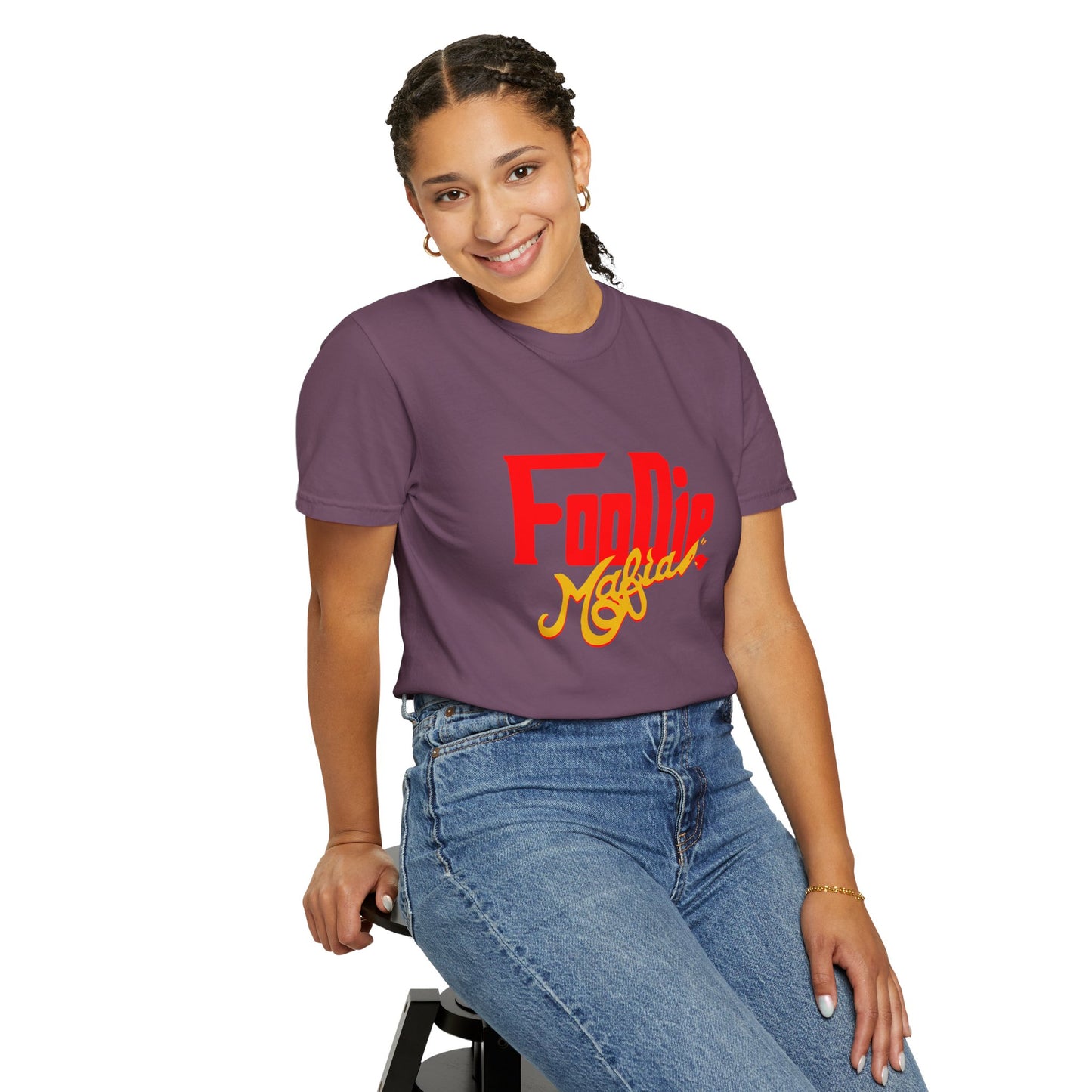 L.O.E.F Red Foodie Mafia Unisex Tee Shirt (Gold)