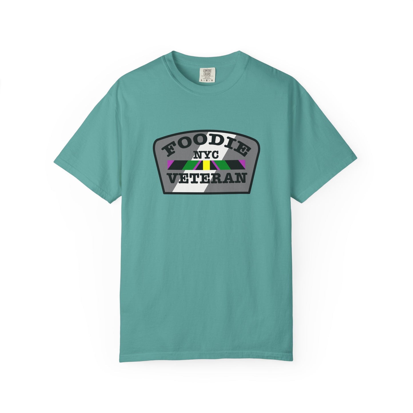 L.O.E.F Foodie Veteran NYC Unisex Tee Shirt (Gray)