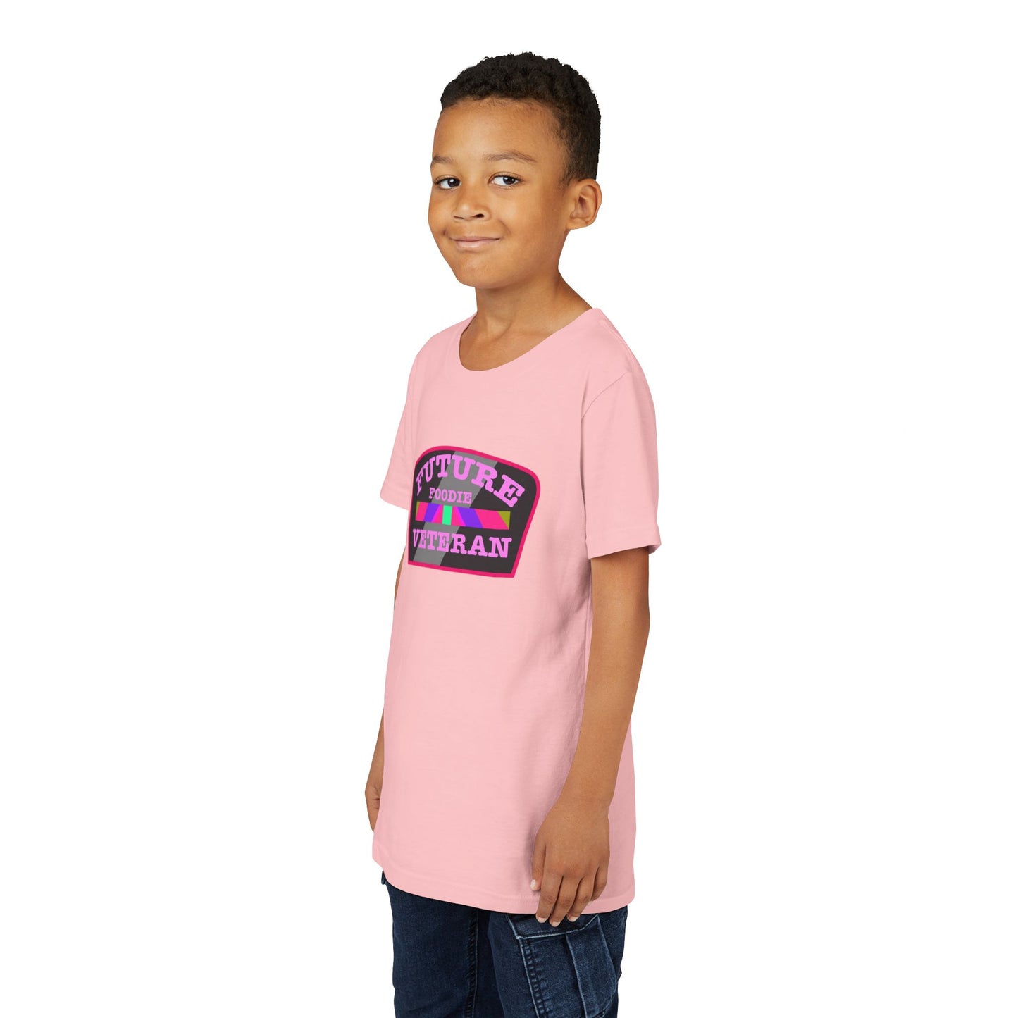 L.O.E.F Future Foodie Veteran Kids Tee Shirt (Pink)