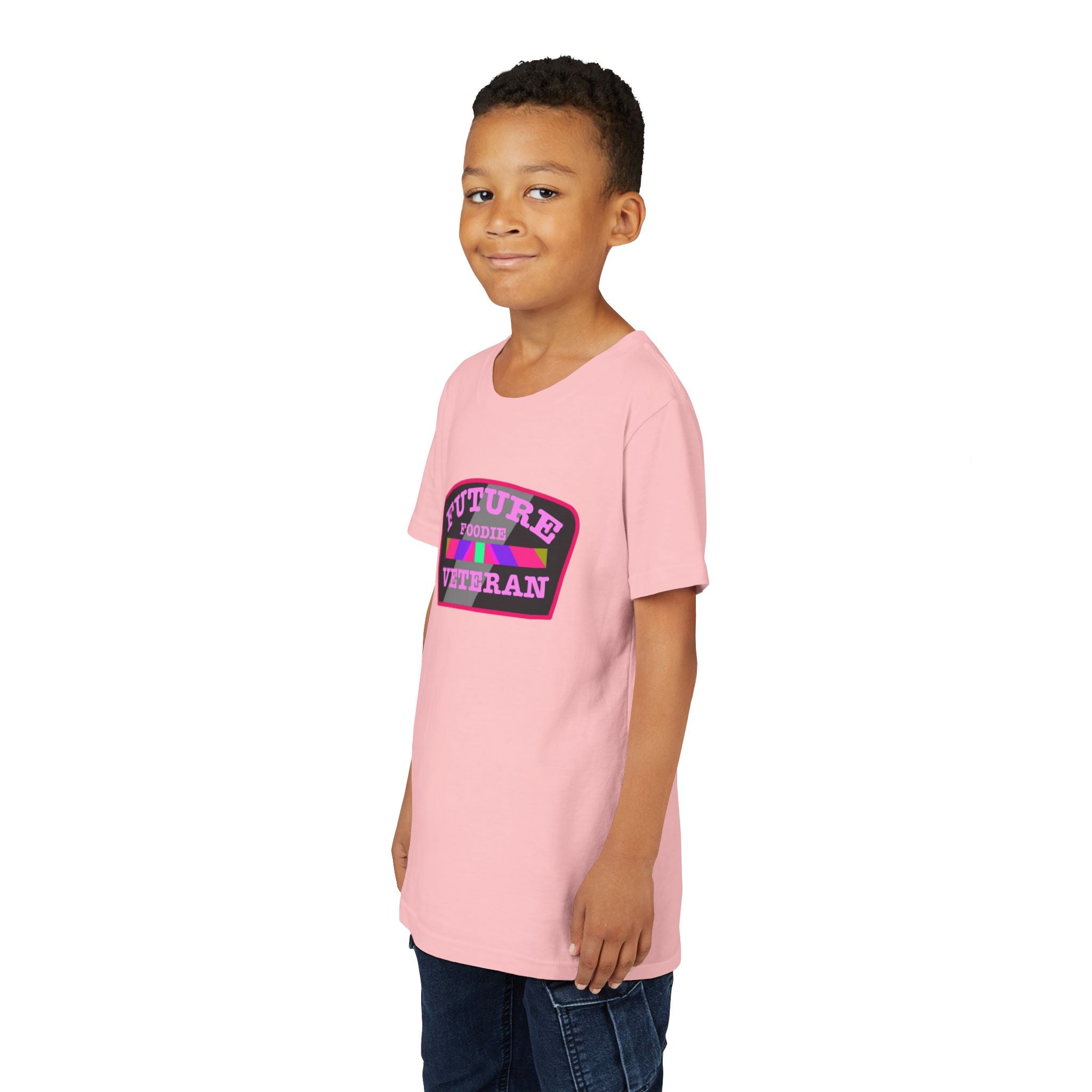 L.O.E.F Future Foodie Veteran Kids Tee Shirt (Pink)