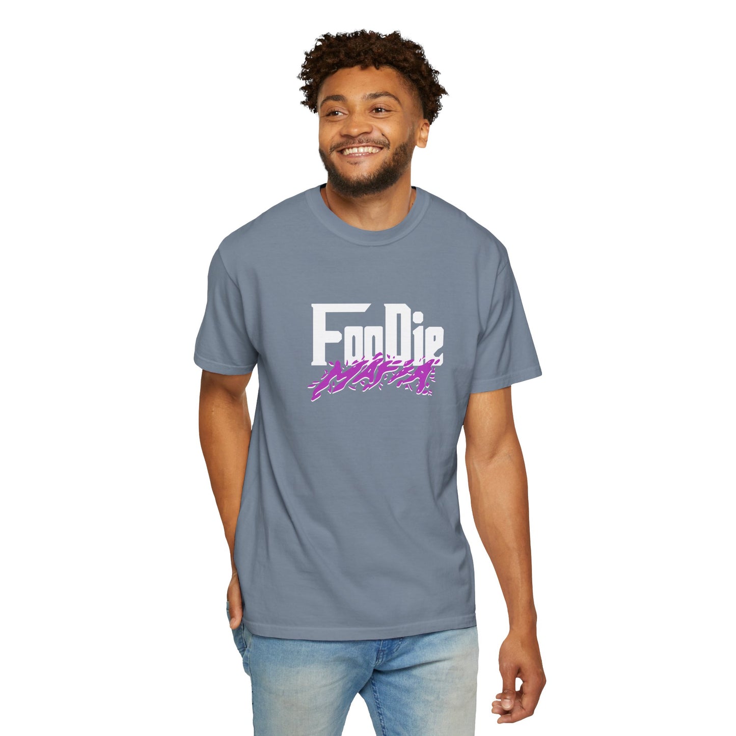 L.O.E.F White Foodie Mafia Tee Shirt (Purple)
