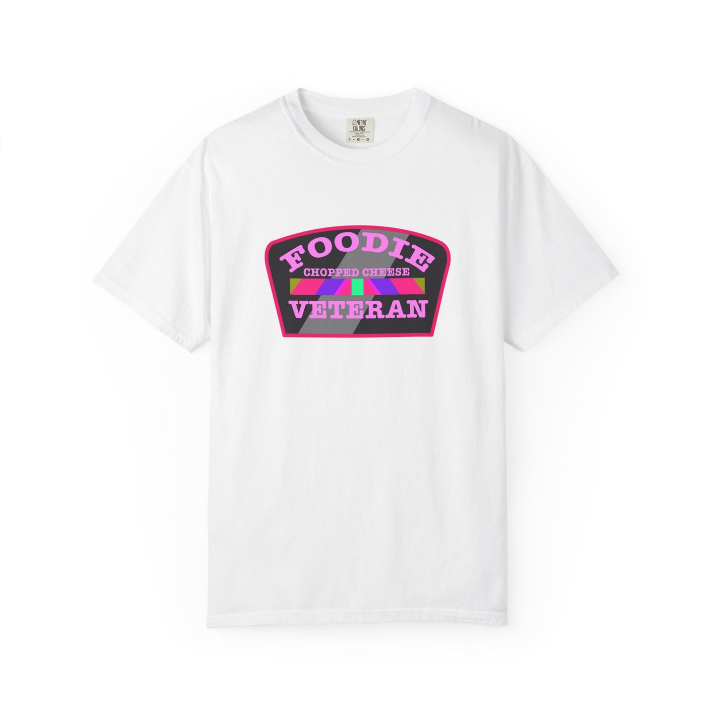 L.O.E.F Foodie Veteran Chopped Cheese Unisex Tee Shirt (Pink)