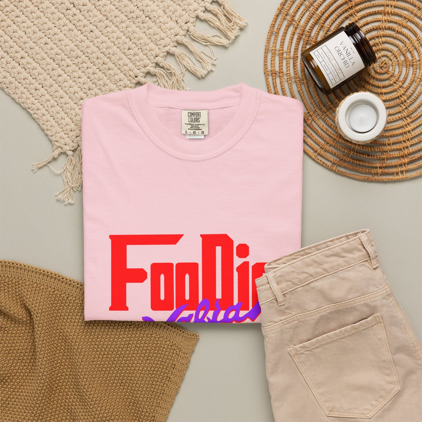 L.O.E.F Red Foodie Mafia Unisex Tee Shirt (Purple)