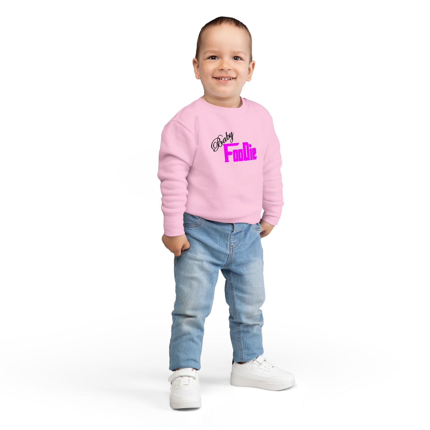 L.O.E.F Baby Foodie Toddler Sweatshirt (Fuchsia)