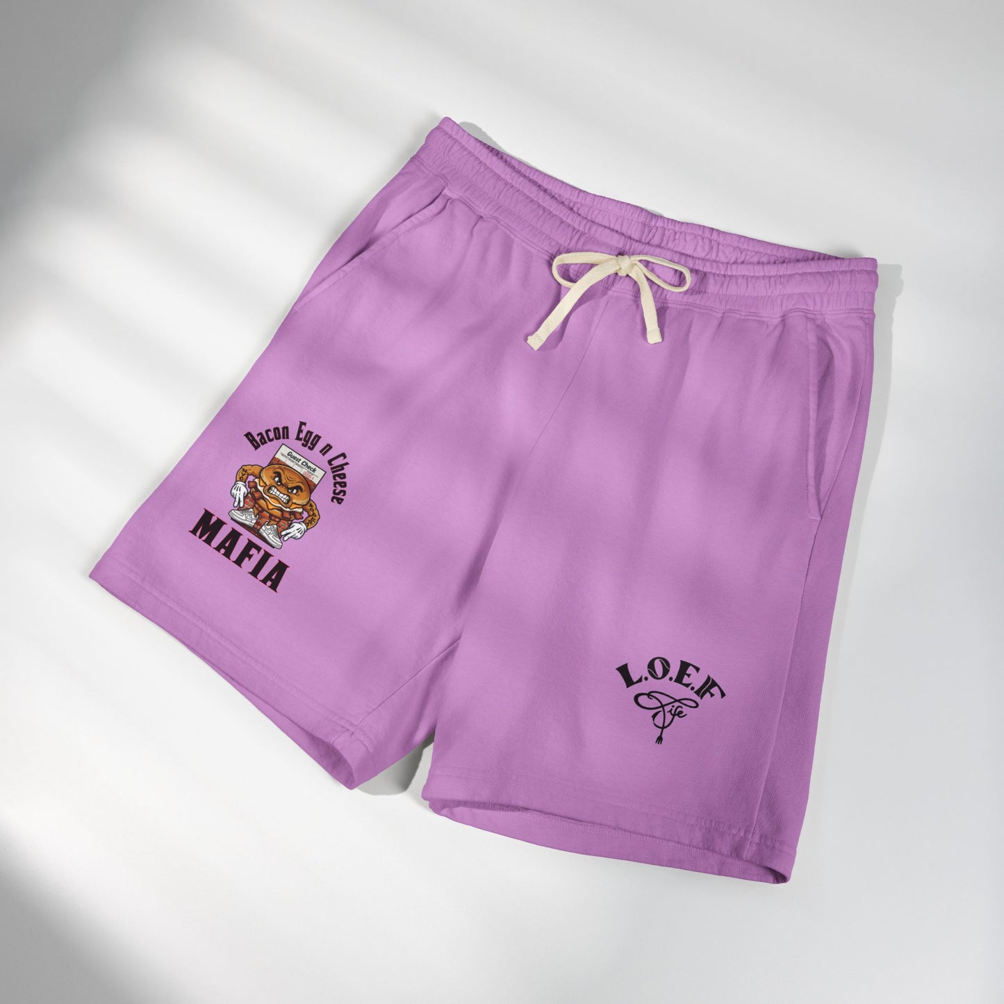 L.O.E.F Bacon Egg n Cheese Mafia Sweat Shorts